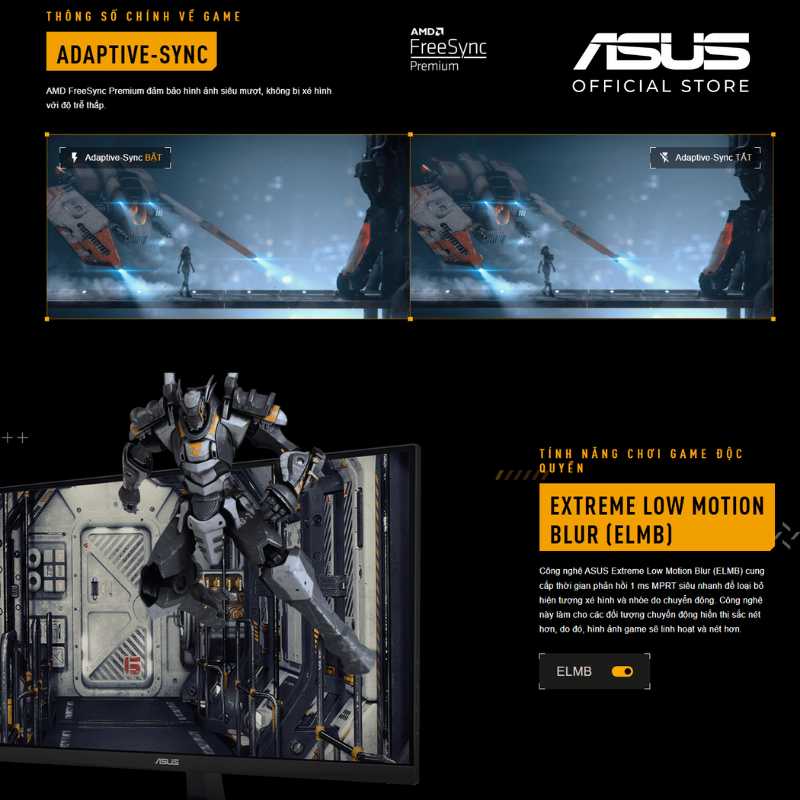 Mô tả Màn Hình Gaming ASUS TUF VG249Q3A - 23.8 inch - FHD - Fast IPS - 180Hz - 1ms BẢO HÀNH 3 NĂM - 2
