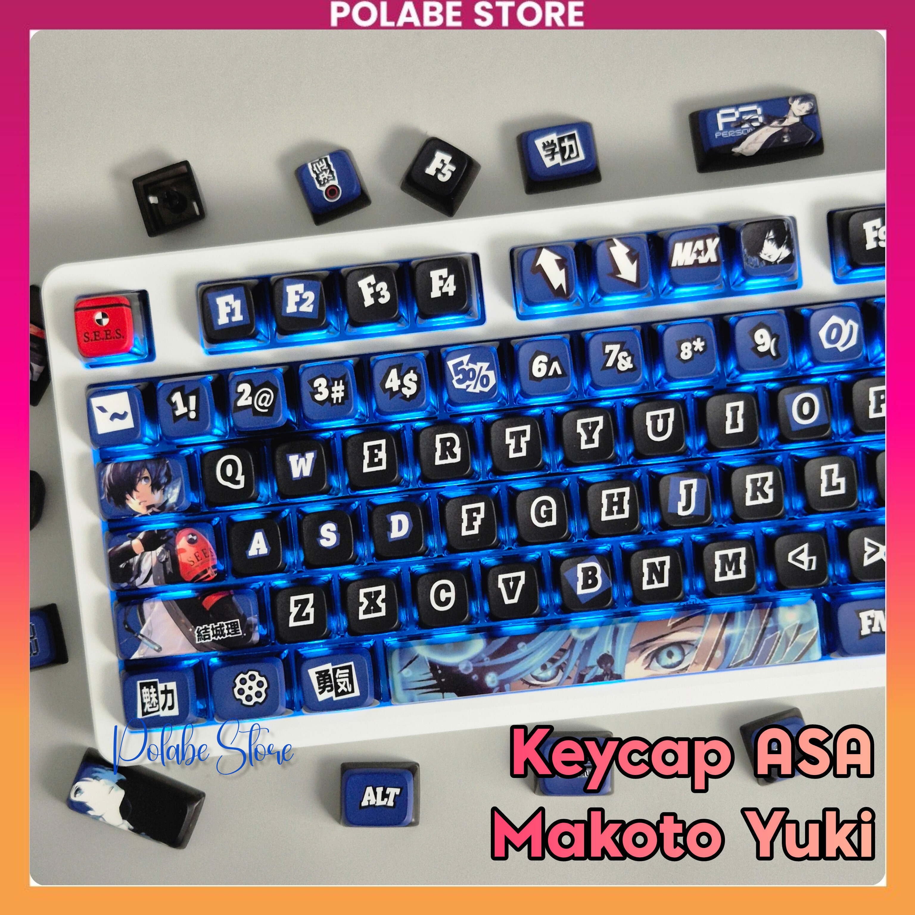 Tổng hợp Keycap ASA Pudding xuyên led bàn phím cơ Polabe Store Keycap ...