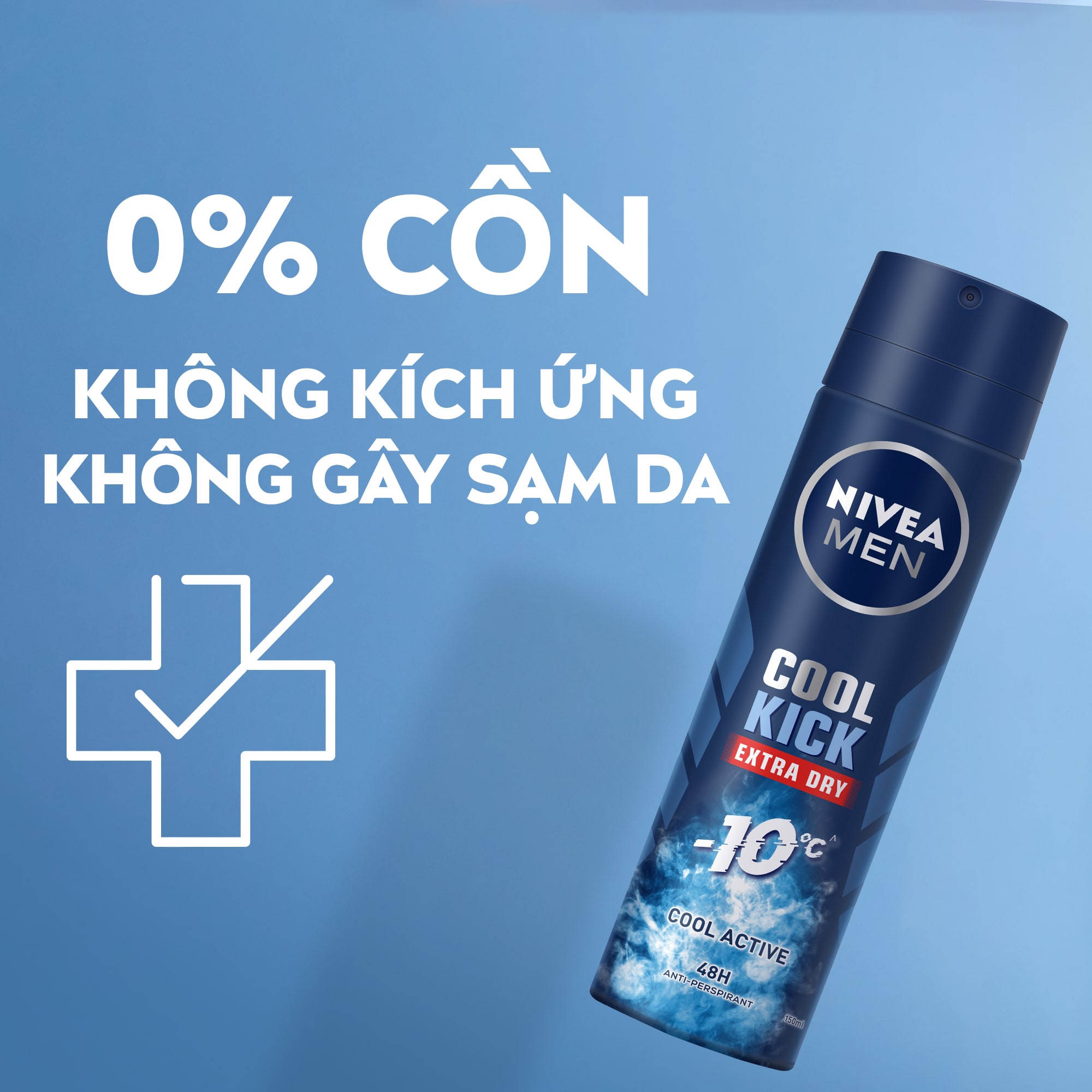 Mô tả Xịt Ngăn Mùi NIVEA MEN Cool Kick Mát Lạnh - Thơm Năng Động (150 ml) - 82883 - 4