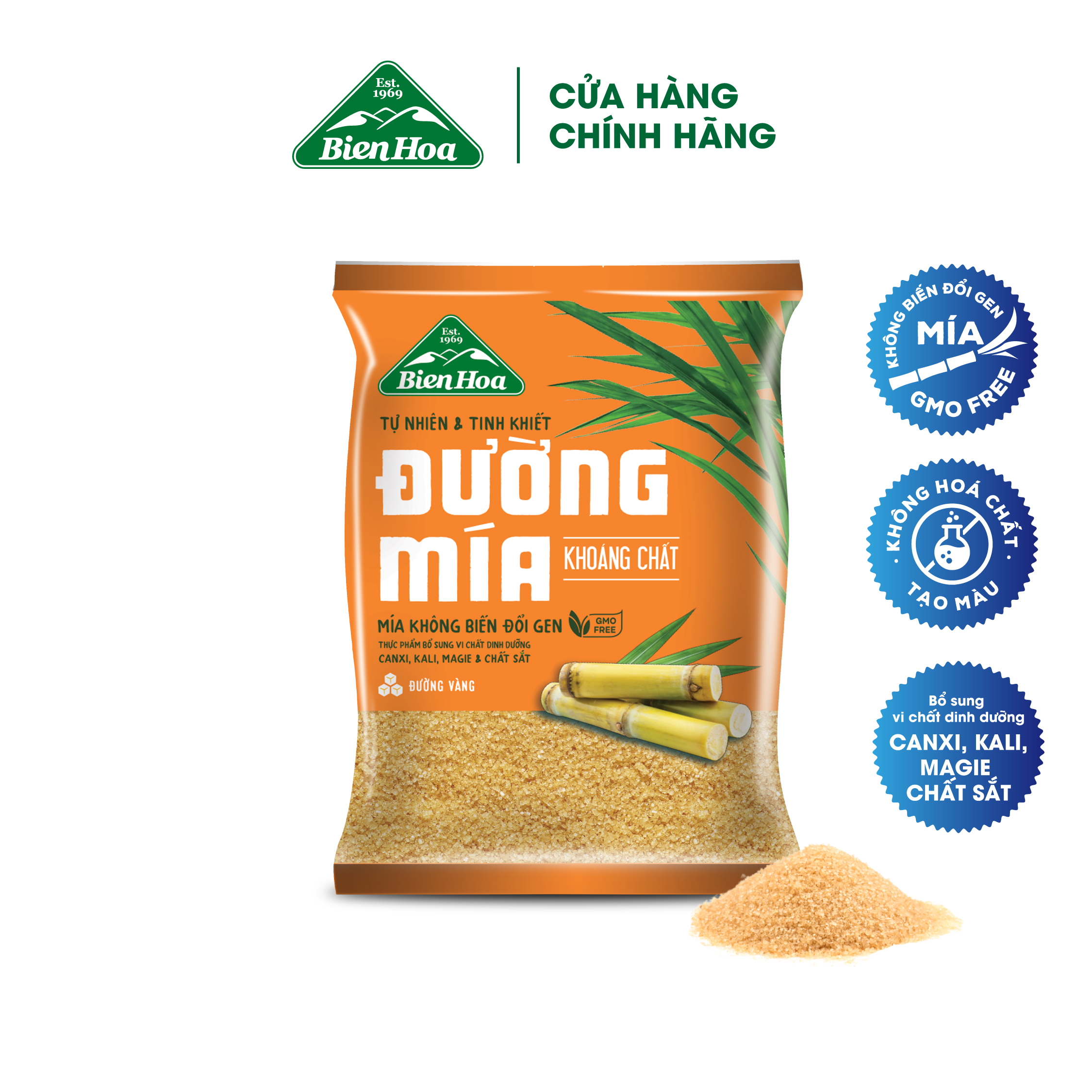 Mô tả Đường mía khoáng chất Biên Hòa 1kg/túi - 1
