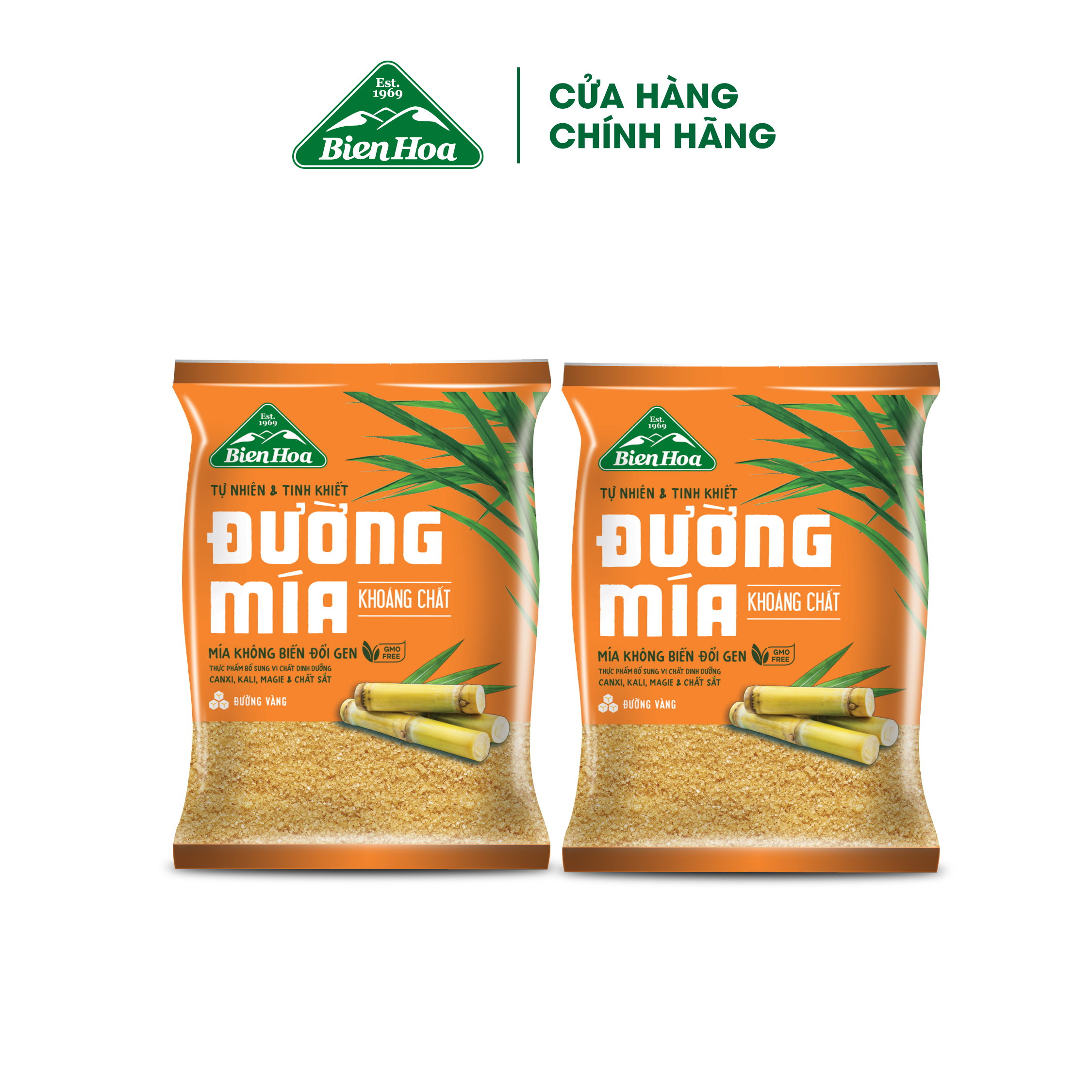 Mô tả Combo 2 Túi Đường mía khoáng chất Biên Hòa 1kg/túi - 1