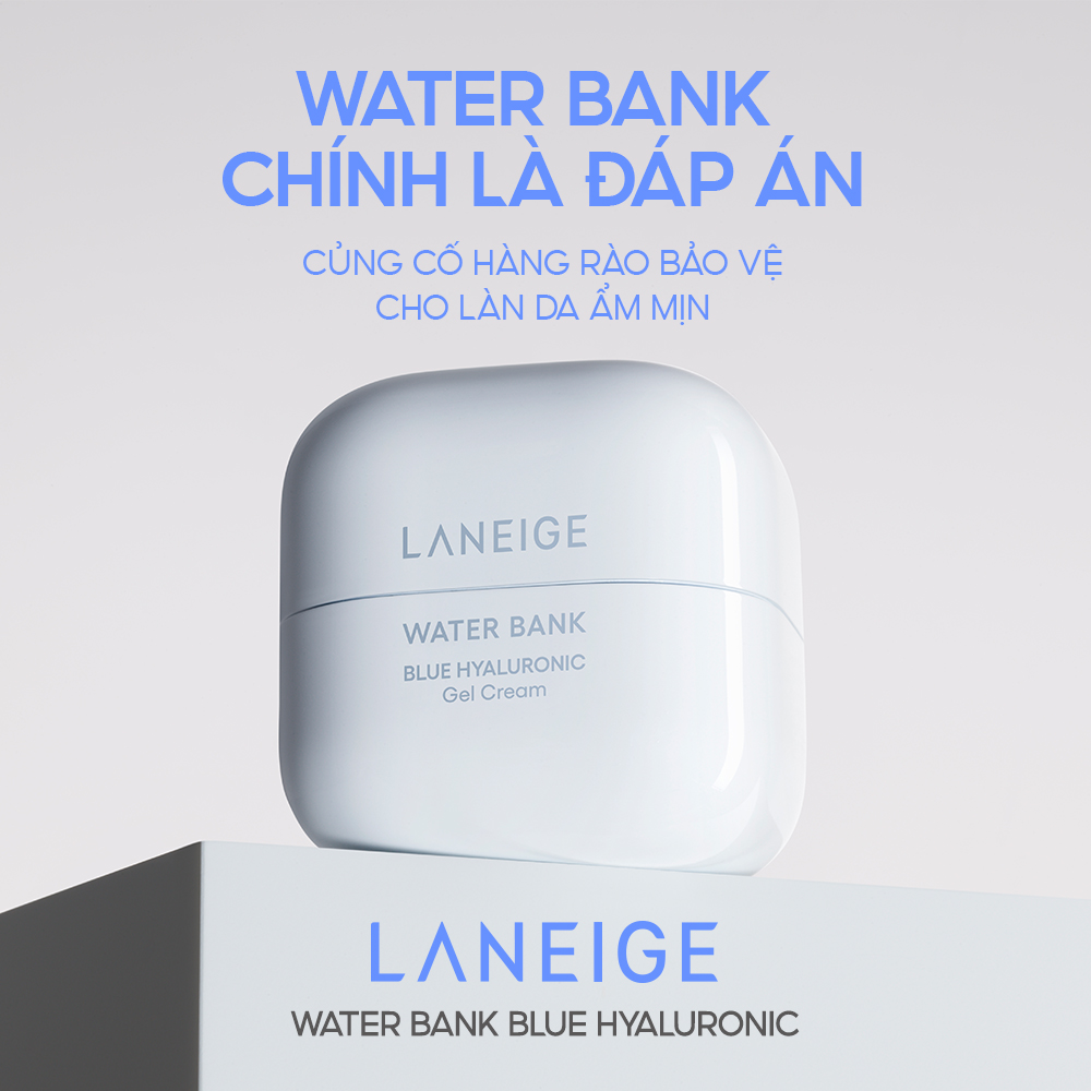 Mô tả Kem Dưỡng Ẩm Phục Hồi & Cân Bằng Dầu Ẩm Laneige Water Bank Blue Hyaluronic Gel Cream 50ml (Da Dầu) - 1