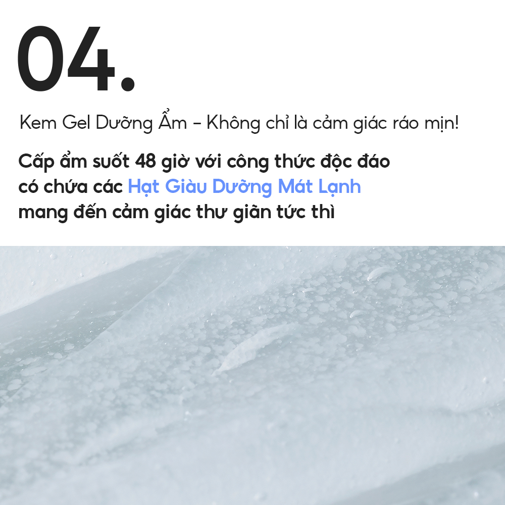 Mô tả Kem Dưỡng Ẩm Phục Hồi & Cân Bằng Dầu Ẩm Laneige Water Bank Blue Hyaluronic Gel Cream 50ml (Da Dầu) - 8