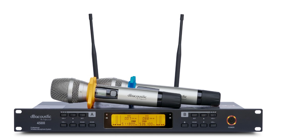 Mô tả Mic không dây DBAcoustic DB450II V2 - 5 chế độ ECHO - Hàng chính hãng - BH 12 tháng - 1