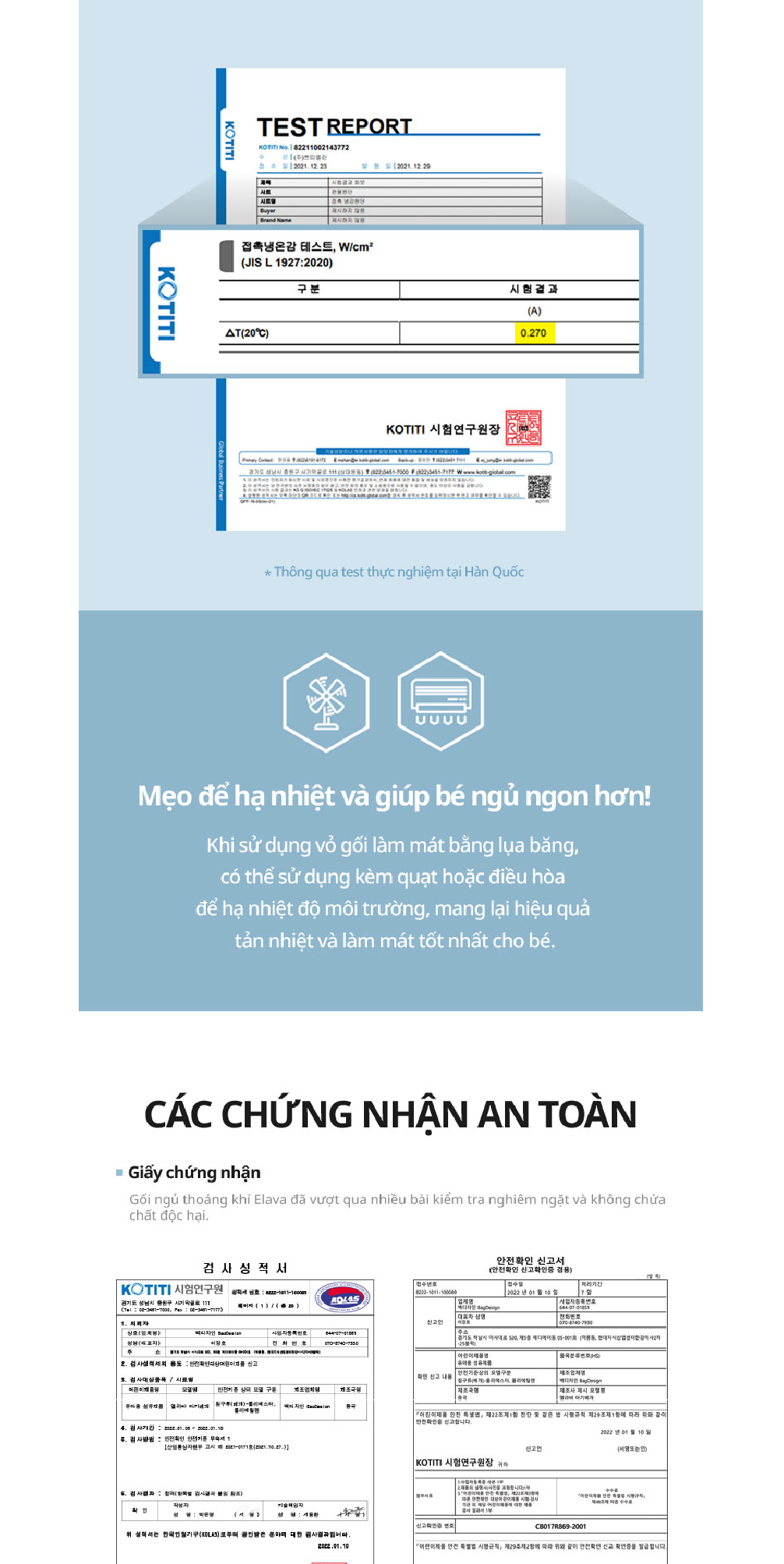 Mô tả Elava Gối ngủ thoáng khí mềm mại, đàn hồi, nâng đỡ đầu và giúp bé ngủ ngon (tặng kèm vỏ gối) - 9