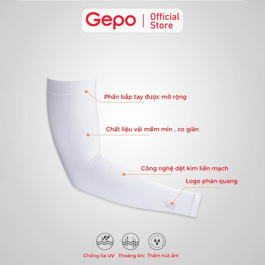 Mô tả Găng tay chống nắng nam nữ xỏ ngón chống tia UV chất liệu co dãn 4 chiều thoáng mát thấm hút mồ hôi - 3