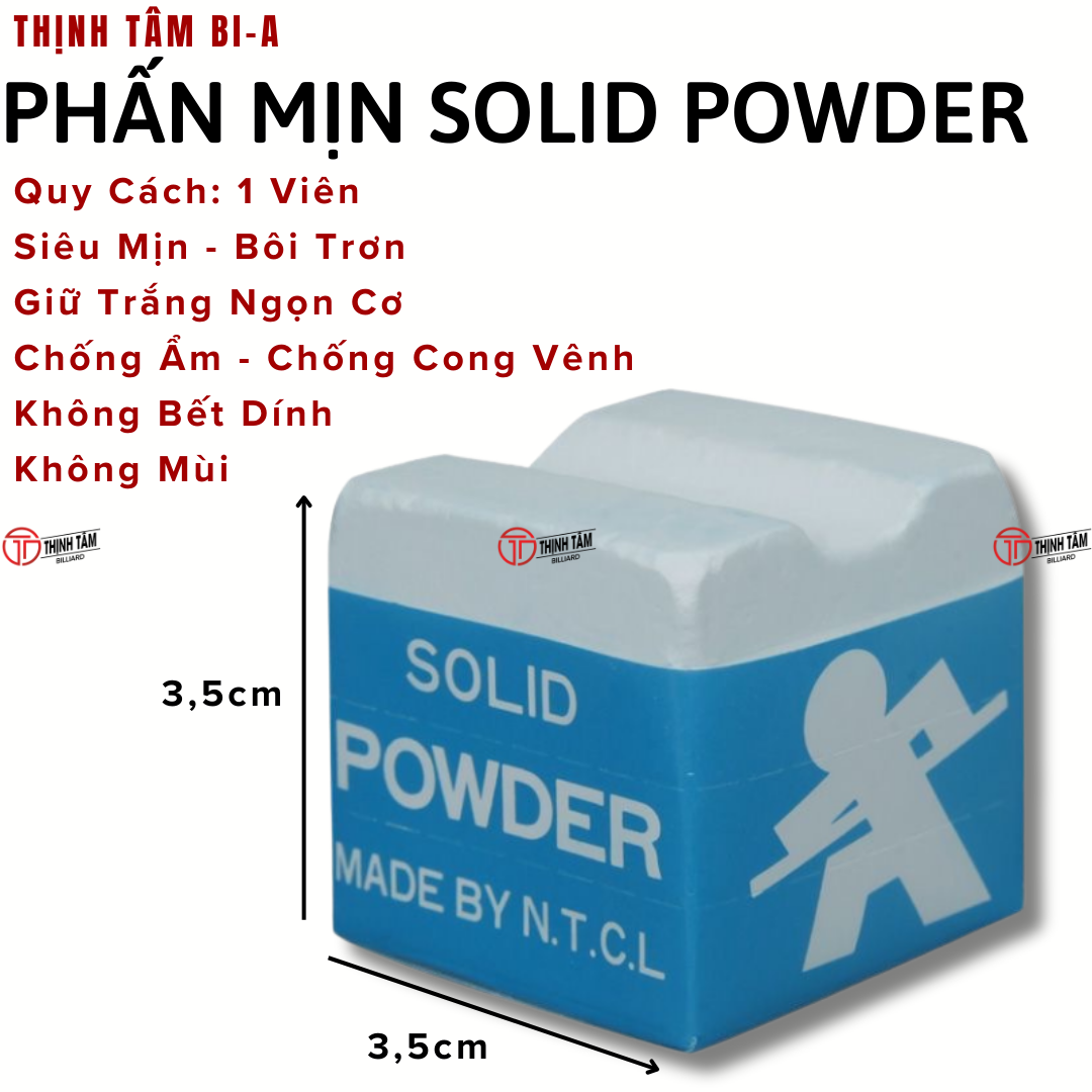 Phấn Bôi Trơn Bida SOLID POWDER, Phấn Mịn Mượt Ngọn Cơ Thịnh Tâm ...