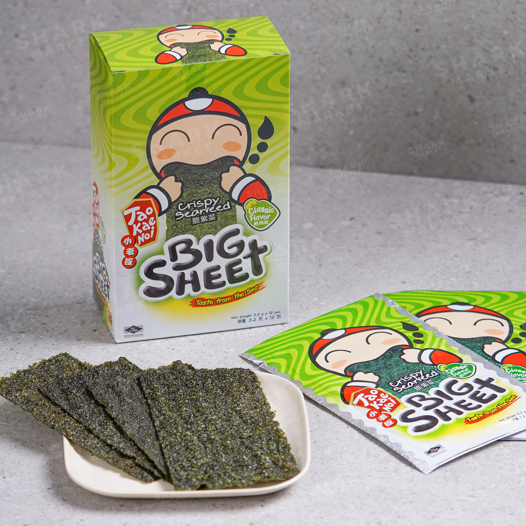 [HỘP x 12 GÓI] Snack Rong Biển Taokaenoi BIG SHEET 12 Gói/Hộp Nhiều Vị ...
