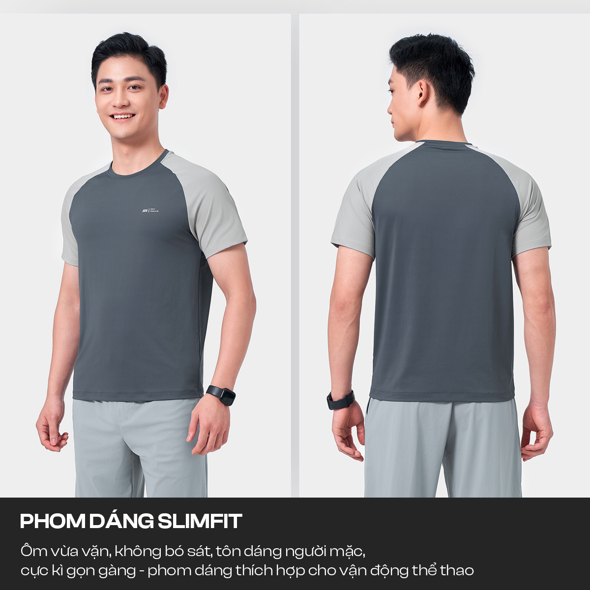 Mô tả Áo Phông Nam Cổ Tròn Mùa Hè 5S FASHION COOLING Nhẹ Mát, Thiết Kế Tay Raglan Khỏe Khoắn (01-ATS25055) - 6