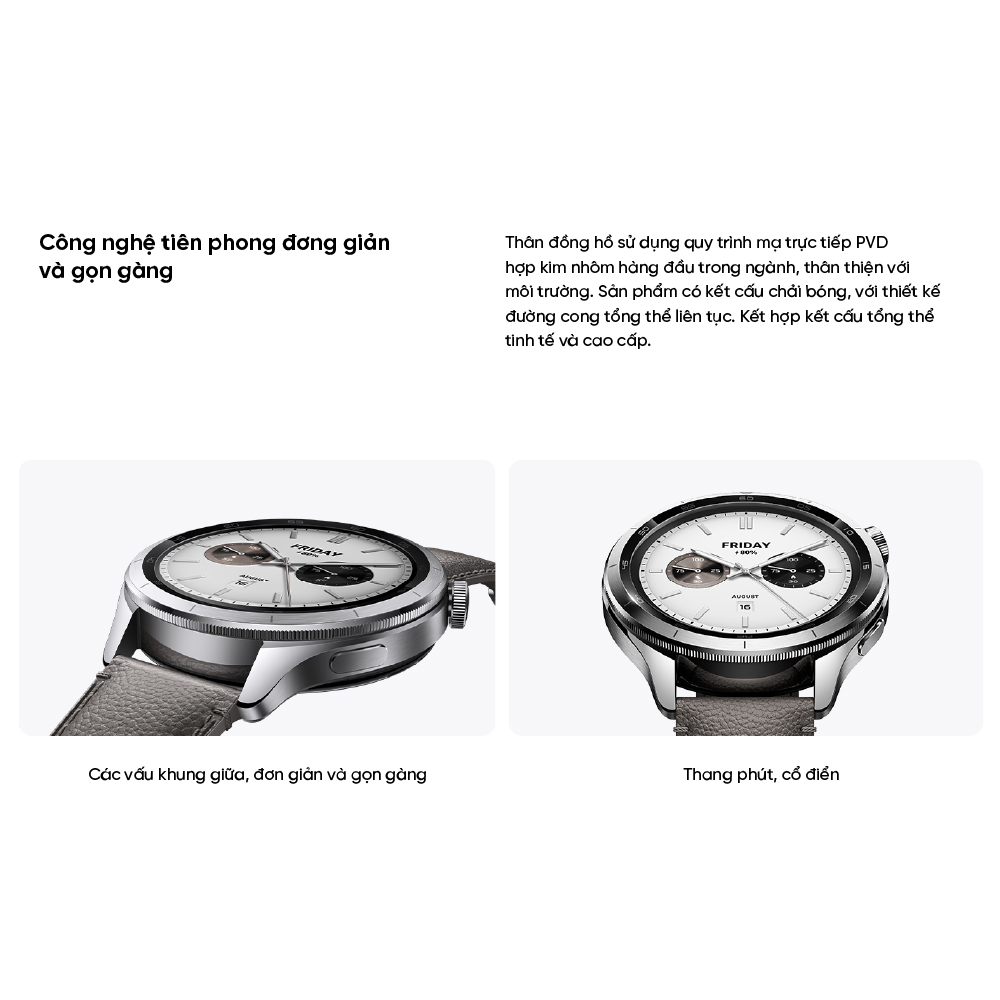 Mô tả Đồng hồ thông minh Xiaomi Watch S4 - Màn hình AMOLED 1.43 inch - Pin 486mAh hoạt động lên đến 15 ngày - 4
