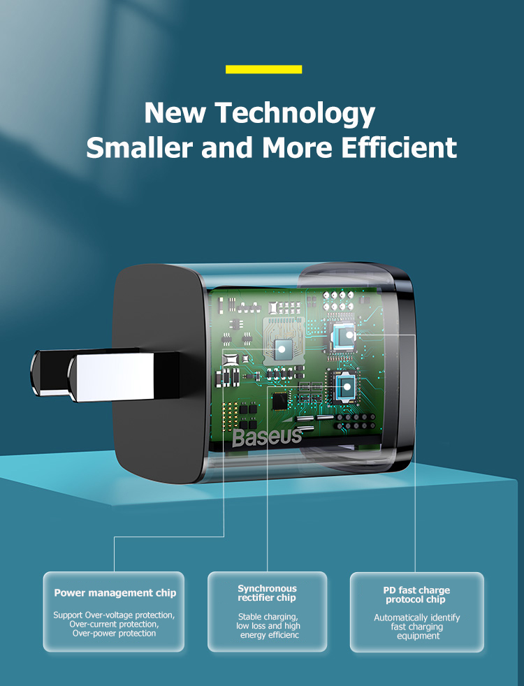 Mô tả Củ sạc nhanh Baseus PD 20W dành cho các dòng Iphone 12/13/14 - 7