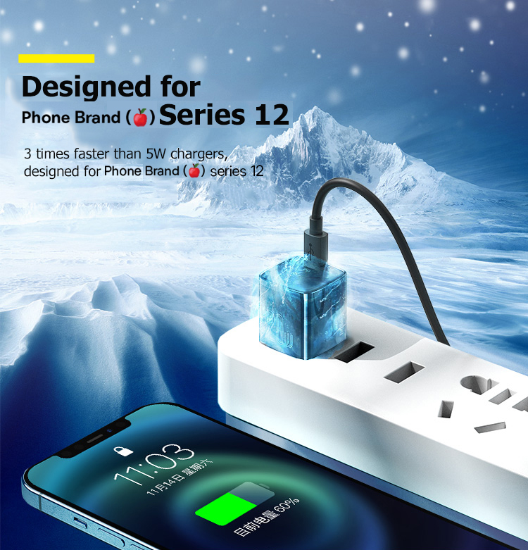Mô tả Củ sạc nhanh Baseus PD 20W dành cho các dòng Iphone 12/13/14 - 10