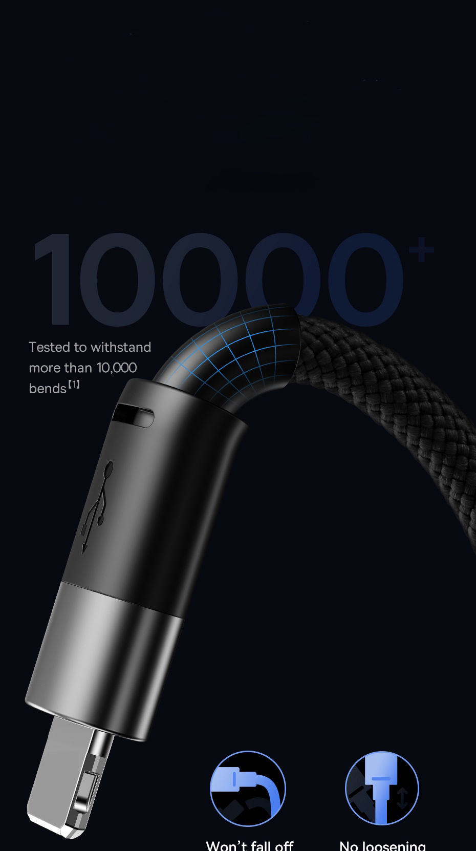 Mô tả Dây Cáp Sạc Baseus 3 Trong 1 USB Sang Type C Micro 3.5A Cho Samsung A71 Xiaomi - 7