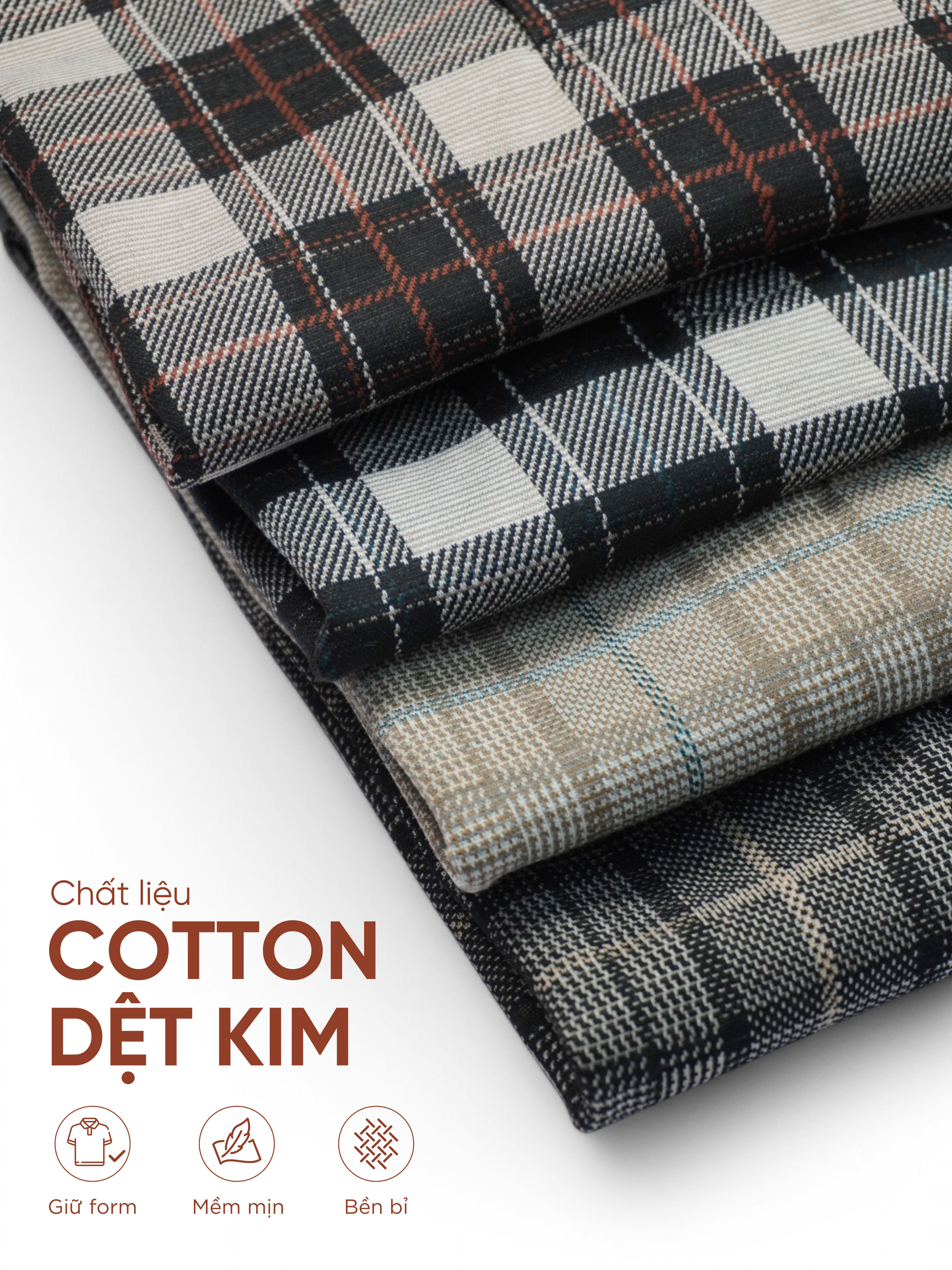 Mô tả Áo polo nam caro SIVO vải cotton sợi dệt kim trẻ trung, thanh lịch, sang trọng - HUSSIO - 3