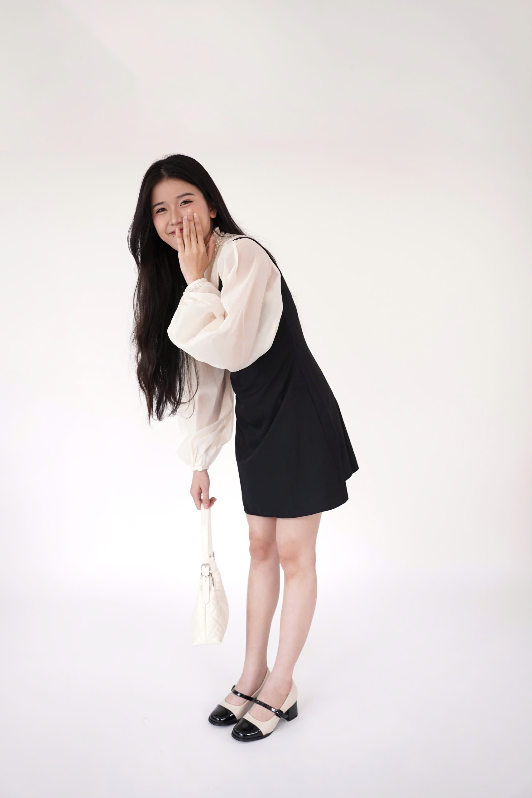 Mô tả Giày Búp Bê Marry Jane Nữ Cillie Gót Vuông Cao 5cm Lolita Kiểu Dáng Công Chúa - 1