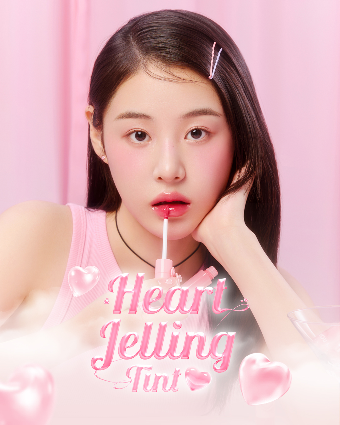 Mô tả Son Tint Bóng Căng Mọng Kèm Đầu Tán Son Và Bền Màu YNM Heart Jelling Tint 2.6g - Daily Beauty - 1