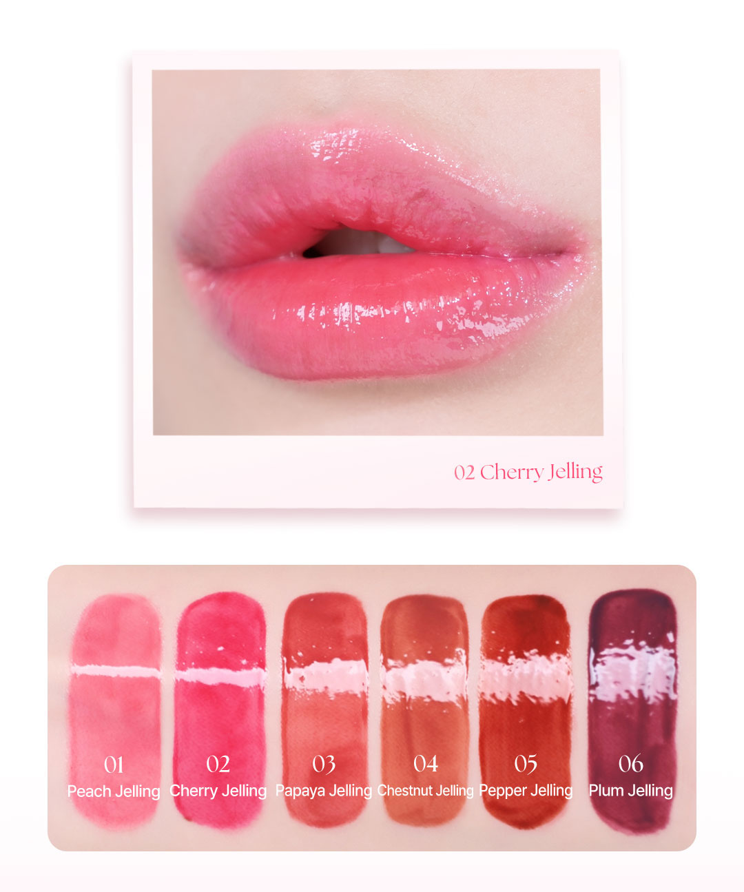 Mô tả Son Tint Bóng Căng Mọng Kèm Đầu Tán Son Và Bền Màu YNM Heart Jelling Tint 2.6g - Daily Beauty - 3