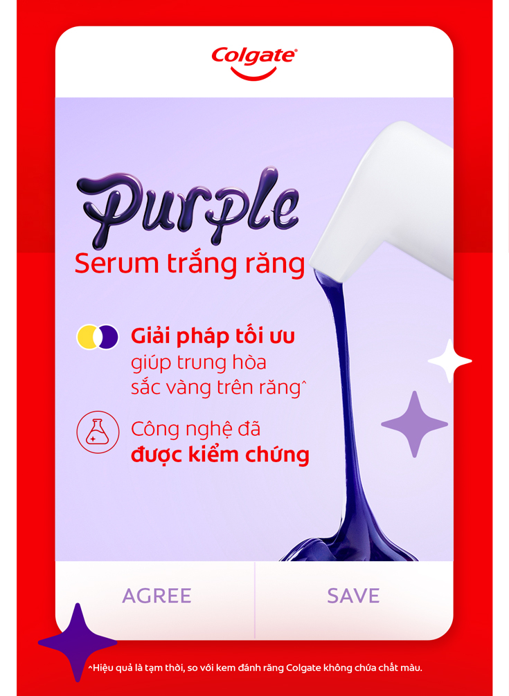 Mô tả Tinh chất trắng răng tăng cường Colgate Optic White Purple Serum-Trung hòa sắc vàng, rạng rỡ tức thì 40ML - 6