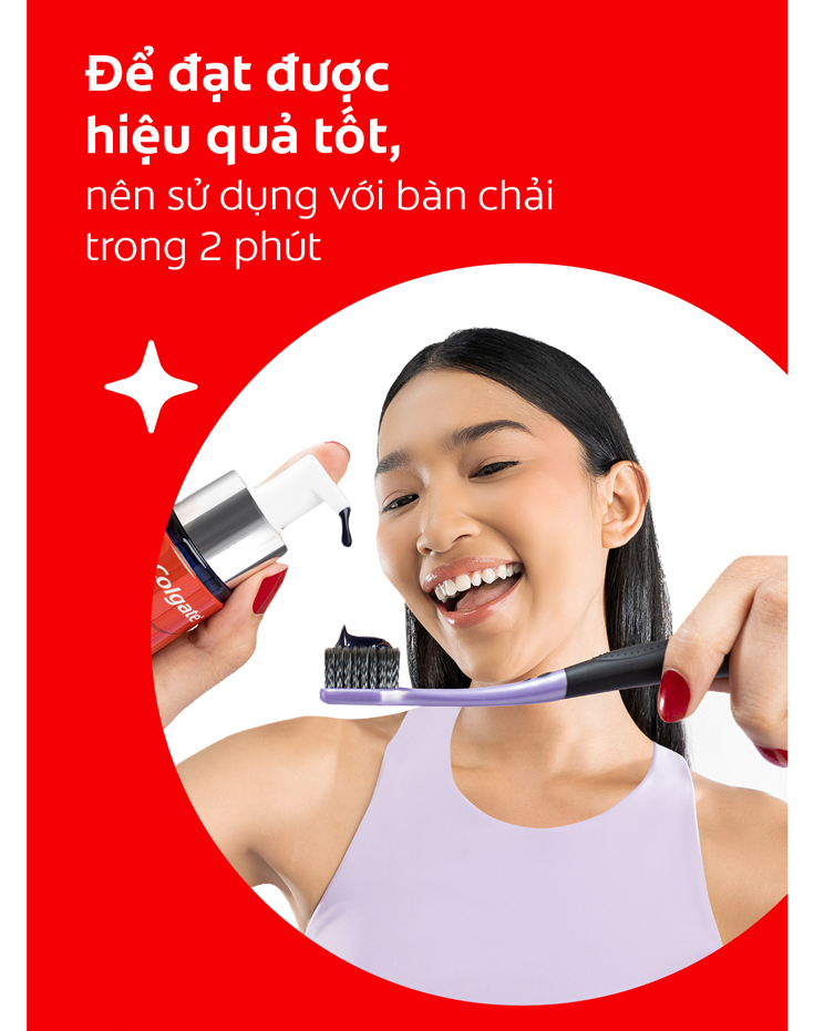 Mô tả Tinh chất trắng răng tăng cường Colgate Optic White Purple Serum-Trung hòa sắc vàng, rạng rỡ tức thì 40ML - 7