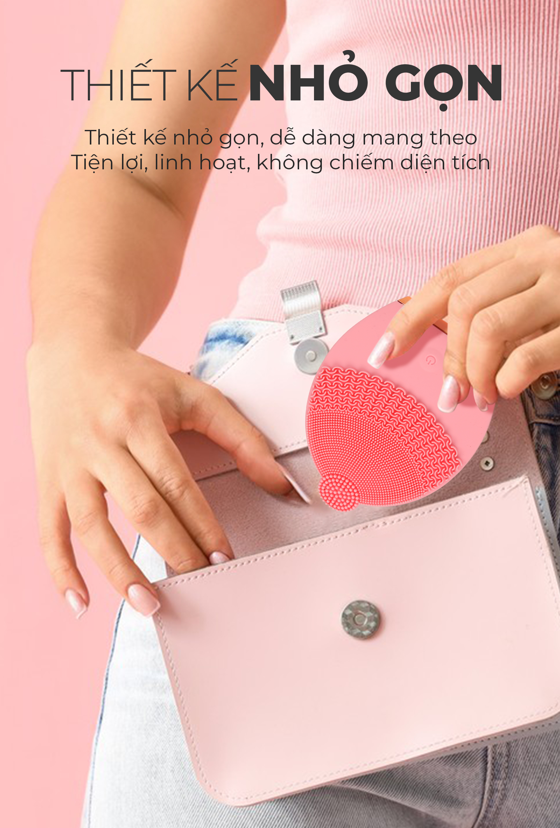 Mô tả Máy rửa mặt Magic B-40, công suất 1.5W, dung lượng pin 300mAh, chống nước IPX5, bảo hành 12 tháng - 6