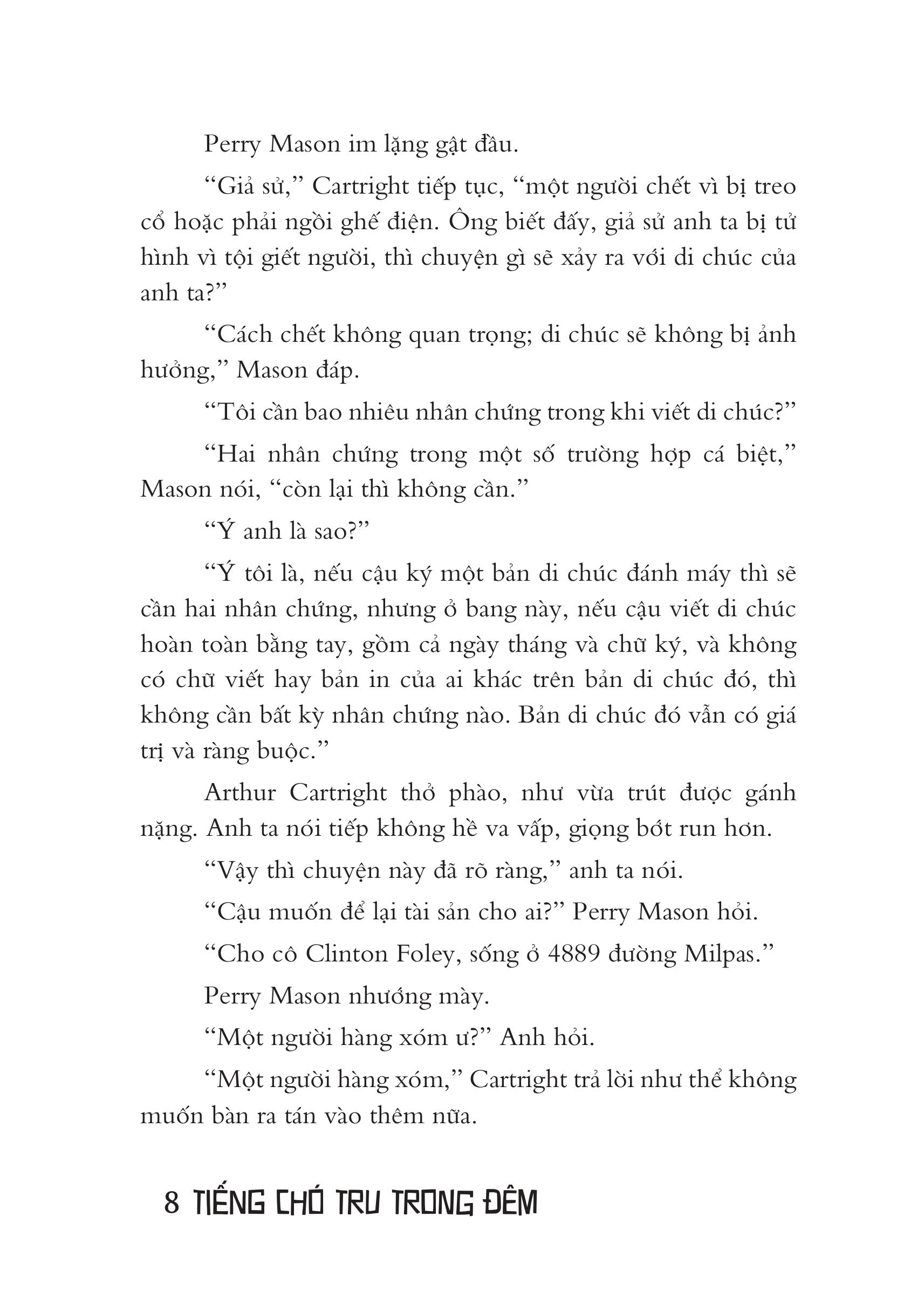 Mô tả Sách Tiểu Thuyết Trinh Thám - Tiếng Chó Tru Trong Đêm (Tái bản) - Erle Stanley Gardner - 5