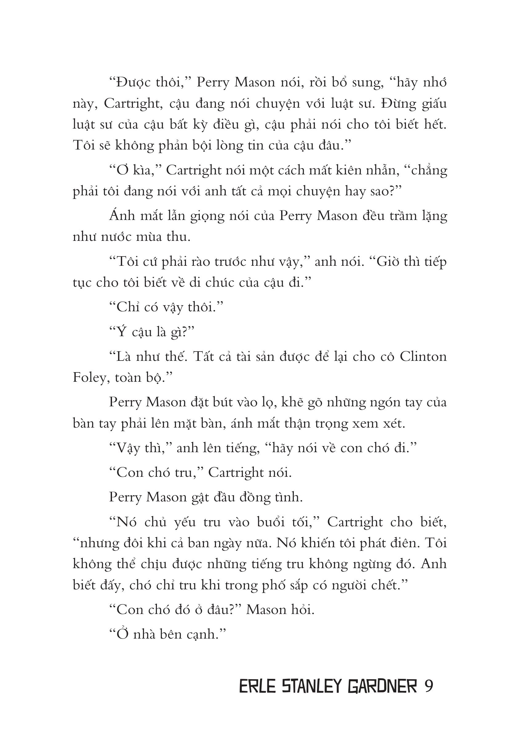 Mô tả Sách Tiểu Thuyết Trinh Thám - Tiếng Chó Tru Trong Đêm (Tái bản) - Erle Stanley Gardner - 6