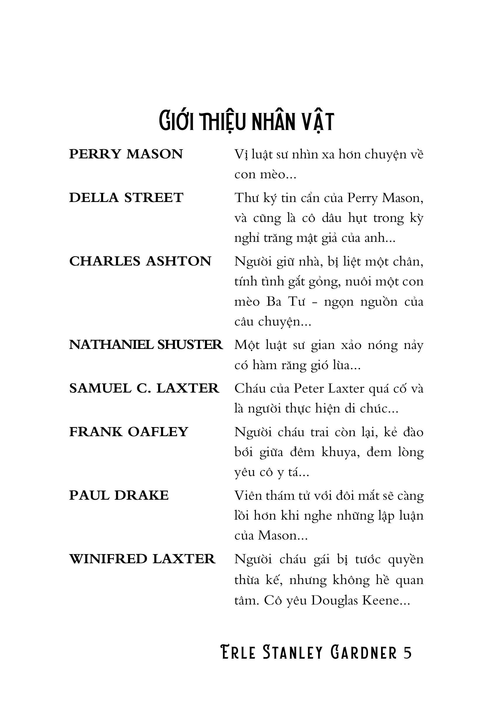 Mô tả Sách Tiểu Thuyết Trinh Thám - Vụ Án Mèo Ba Tư - Erle Stanley Gardner - 3
