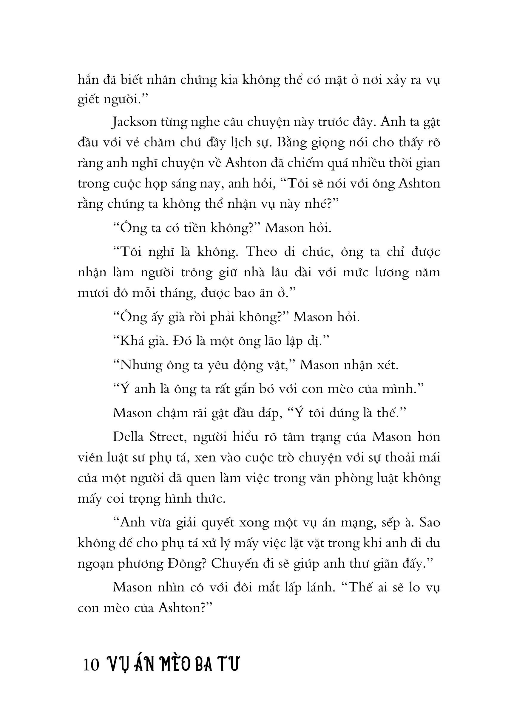 Mô tả Sách Tiểu Thuyết Trinh Thám - Vụ Án Mèo Ba Tư - Erle Stanley Gardner - 8