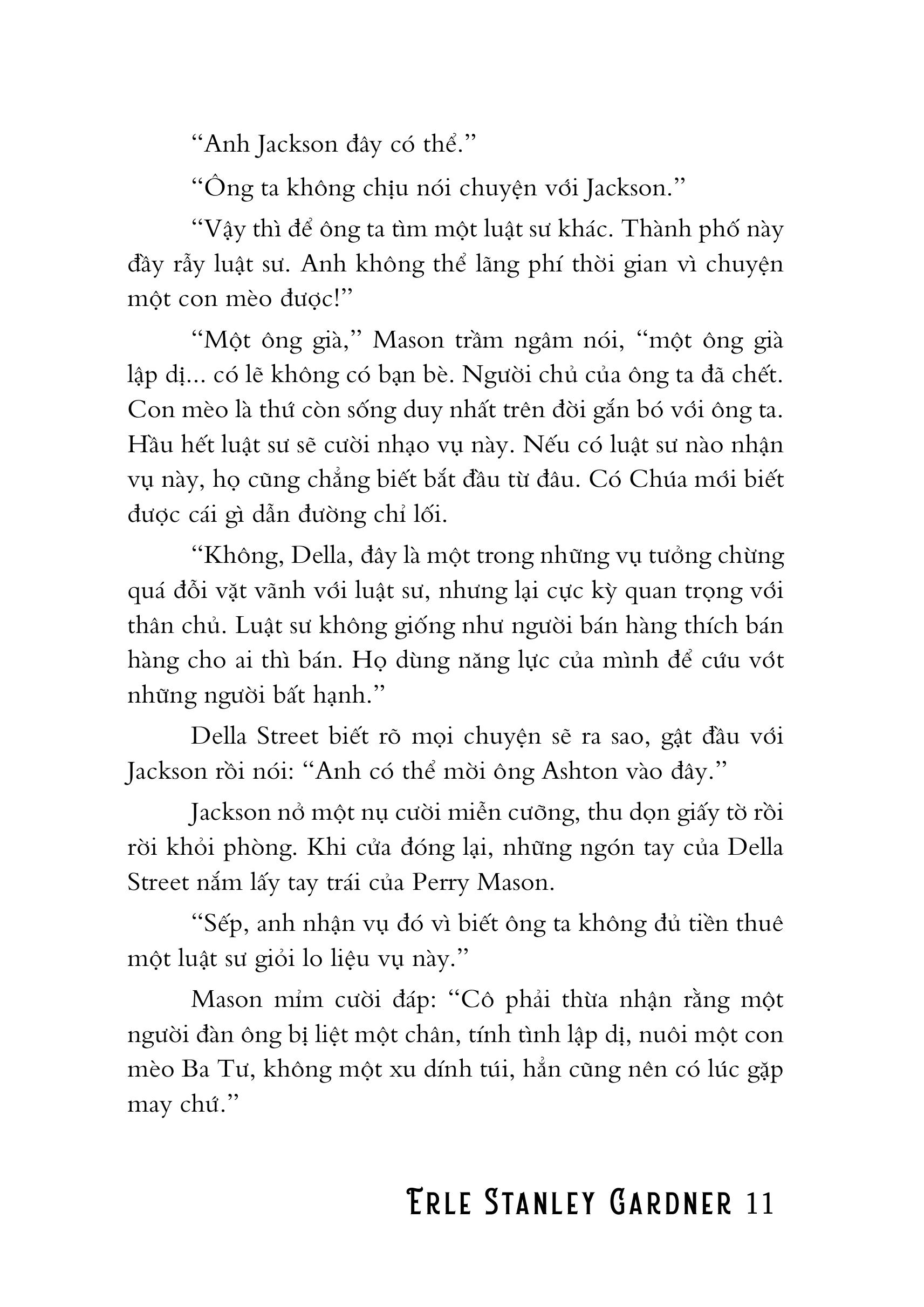 Mô tả Sách Tiểu Thuyết Trinh Thám - Vụ Án Mèo Ba Tư - Erle Stanley Gardner - 9
