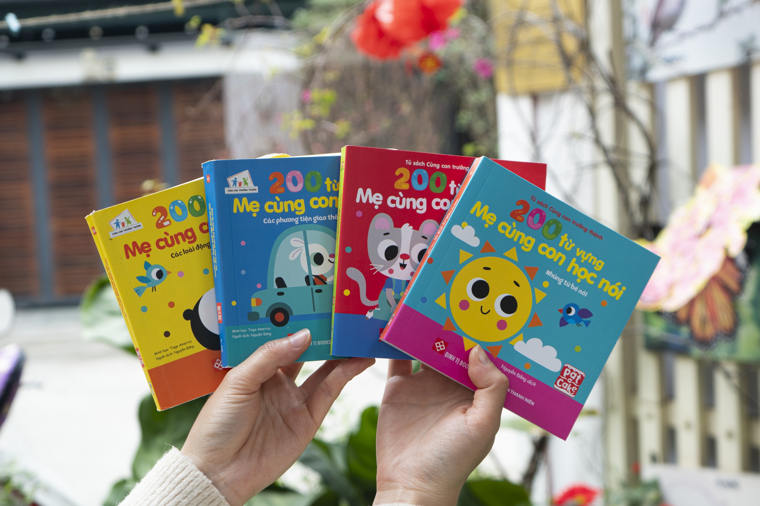 Mô tả Sách - 200 từ vựng mẹ cùng con học nói trọn bộ 4 cuốn - Đinh Tị Books - 1