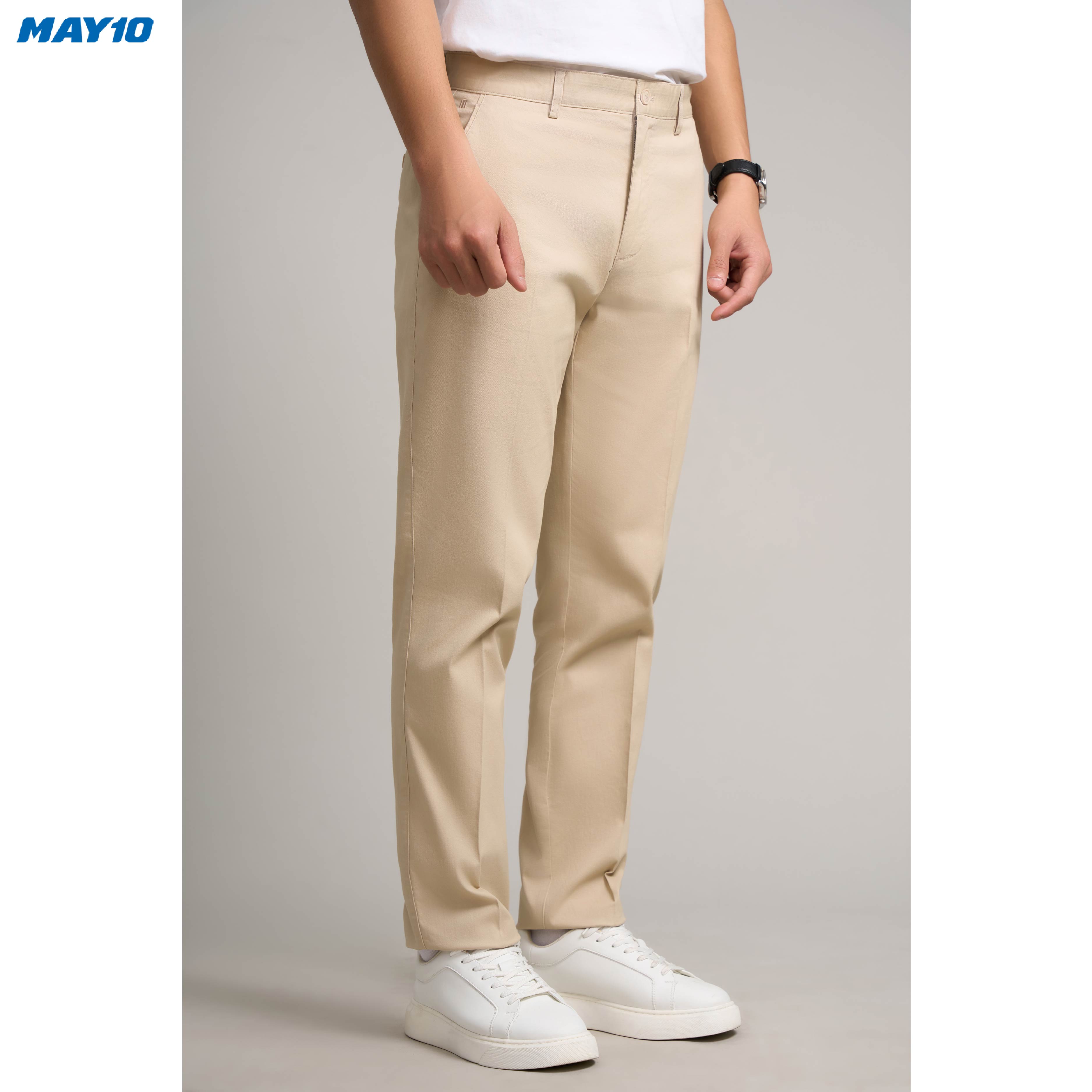 Mô tả Quần kaki nam May 10 không ly mã 020124264KL 1KD - 2
