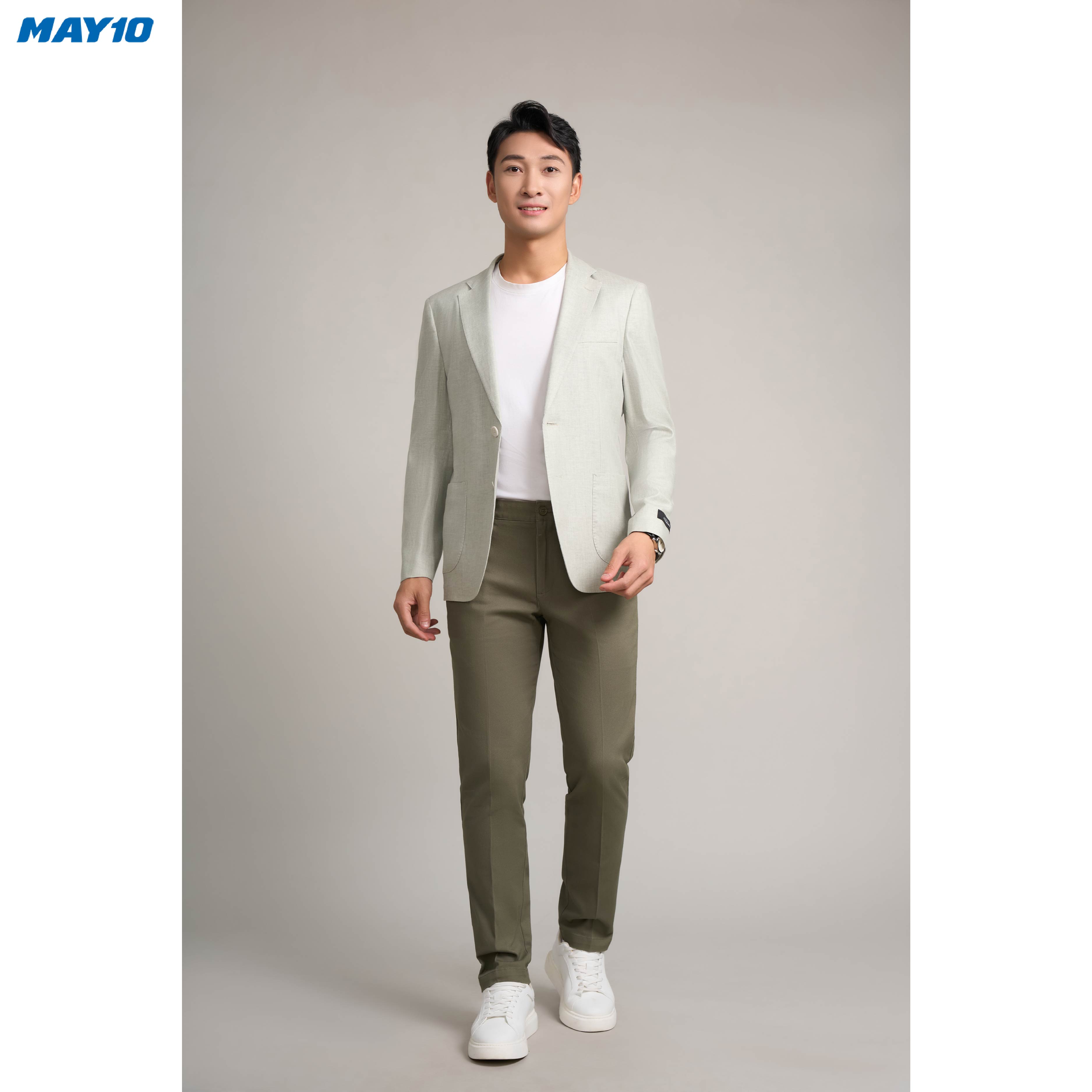 Mô tả Quần kaki nam May 10 không ly mã 020124264KL 3KD - 1