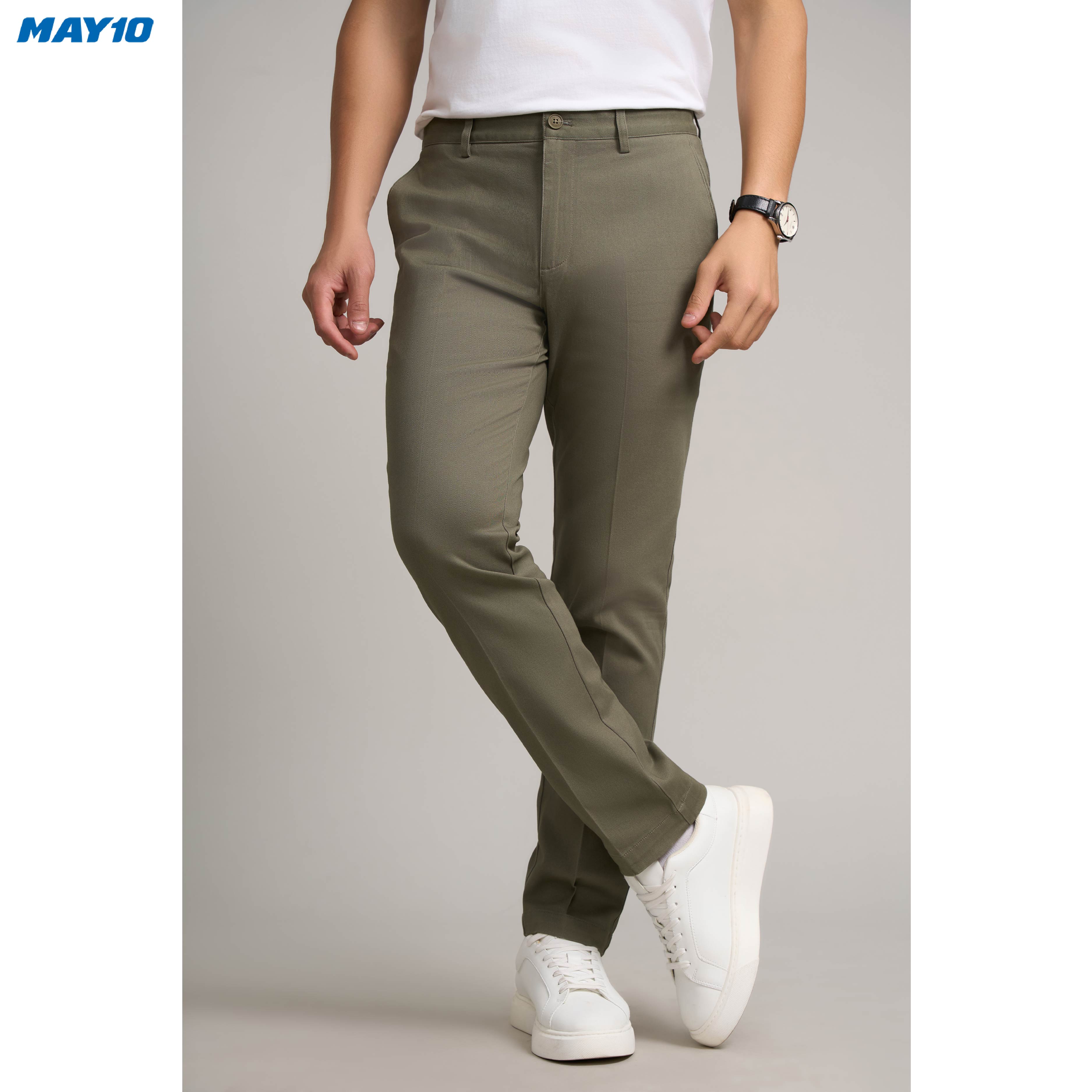 Mô tả Quần kaki nam May 10 không ly mã 020124264KL 3KD - 2