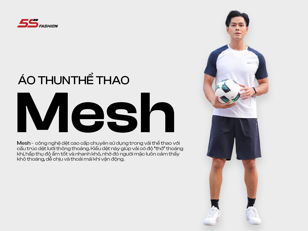 Mô tả Áo Phông Nam Cổ Tròn Mùa Hè 5S FASHION COOLING Nhẹ Mát, Thiết Kế Tay Raglan Khỏe Khoắn (01-ATS25055) - 1