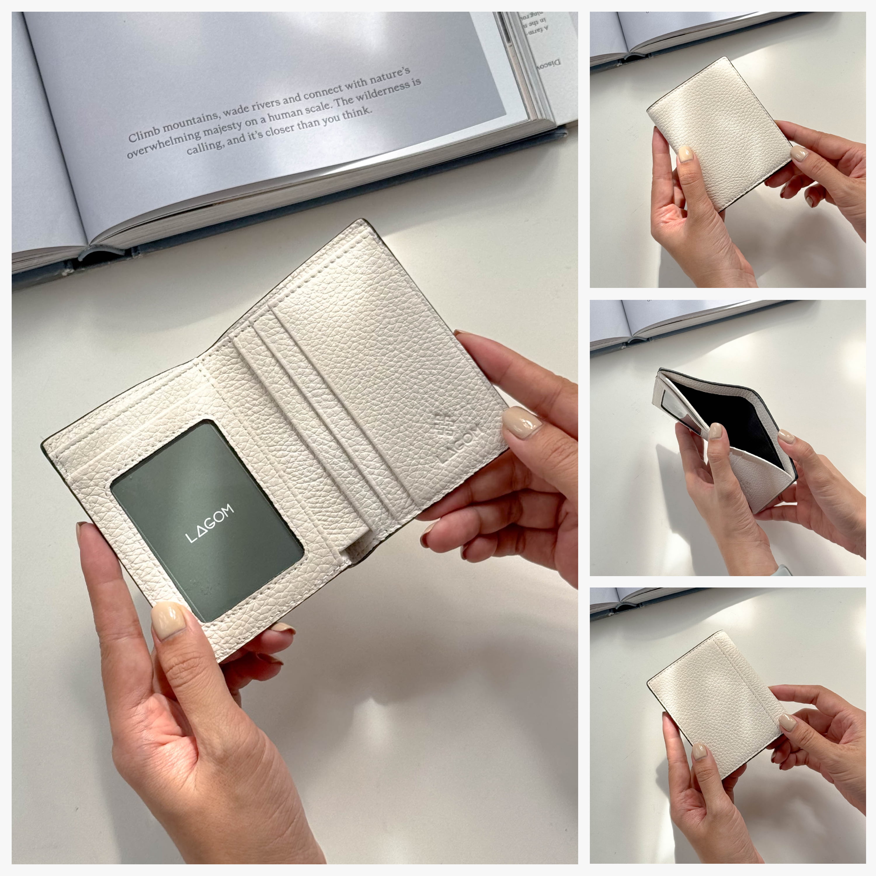 Mô tả Ví Da Dáng Đứng Tiny Wallet Chất Liệu Da Bò Thật Nhỏ Gọn - Thương hiệu LAGOM - 2