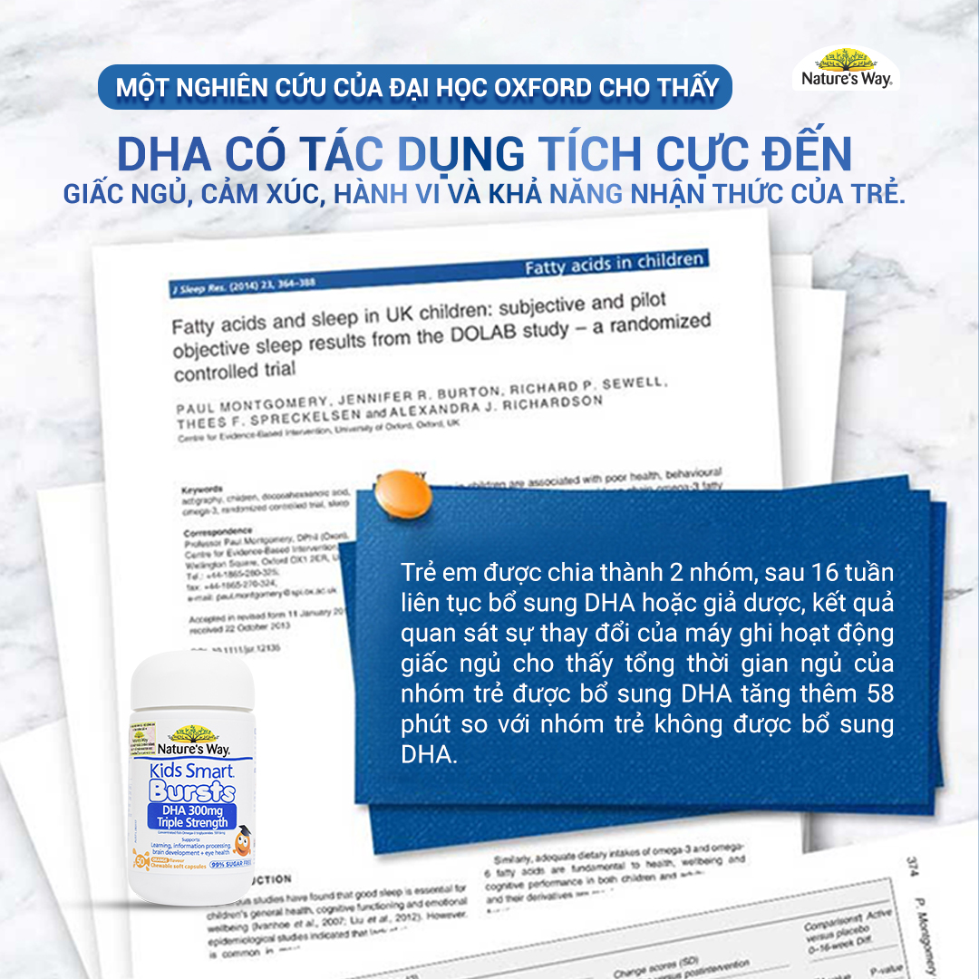 Mô tả DHA Tú Tài Nature's Way - DHA 300mg Bổ Sung Dầu Cá Cô Đặc Omega 3 RTG Hàm Lượng Cao Cho Bé - Hộp 50 Viên - 4