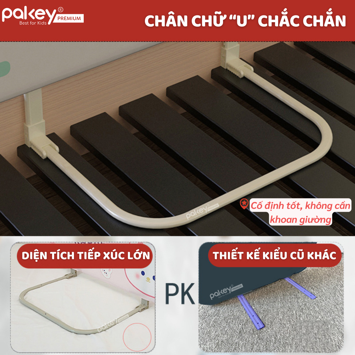 Mô tả Thanh Chắn Giường Gập Gọn PAKEY Họa Tiết Xinh Xắn Đáng Yêu, Thanh Chặn Giường Nhiều Kích Thước Cho Bé - 8