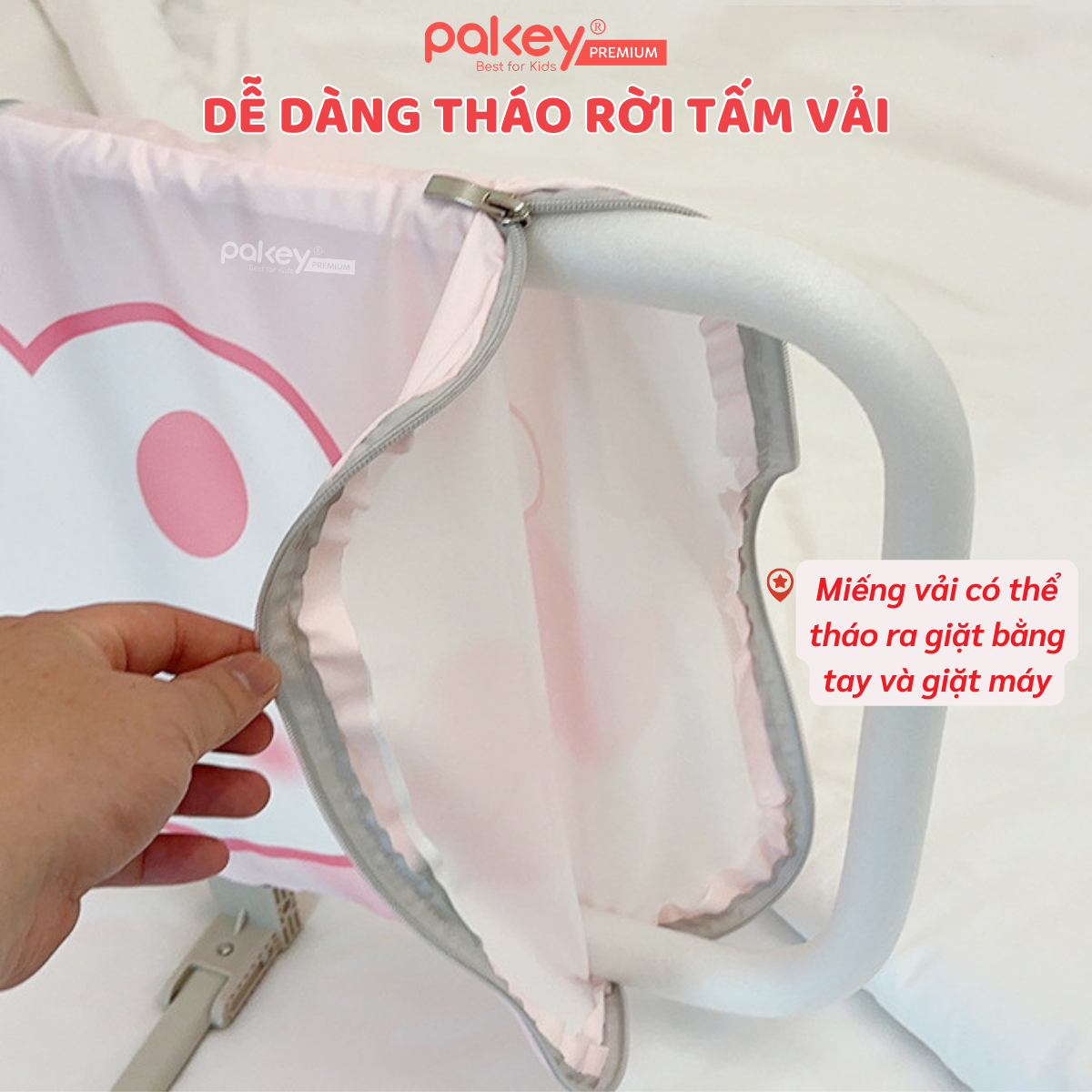 Mô tả Thanh Chắn Giường Gập Gọn PAKEY Họa Tiết Xinh Xắn Đáng Yêu, Thanh Chặn Giường Nhiều Kích Thước Cho Bé - 9