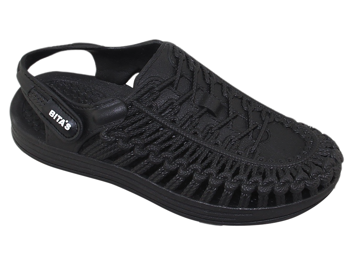 Mô tả Sandal đế bằng nữ Bita's SANRO.01 (Đen + Hồng ruốc + Kem + Tím) - 6