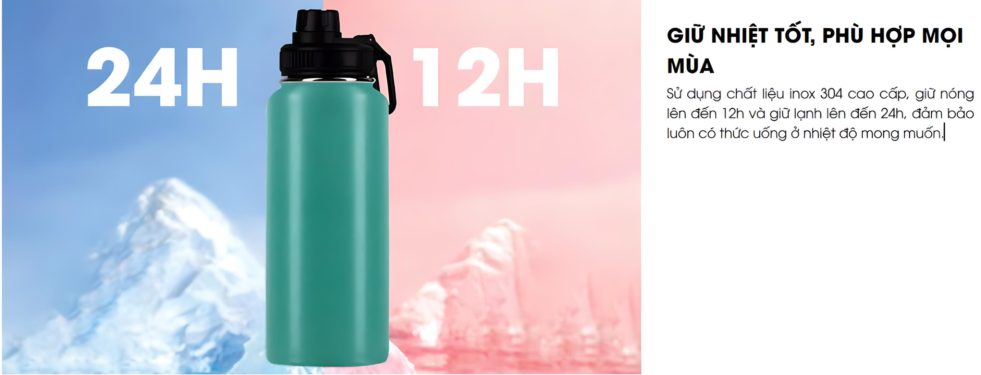 Mô tả Bình giữ nhiệt Inox 2 lớp dung tích 950ml Rạng Đông - Model: RD-BGN095ST1 - 5