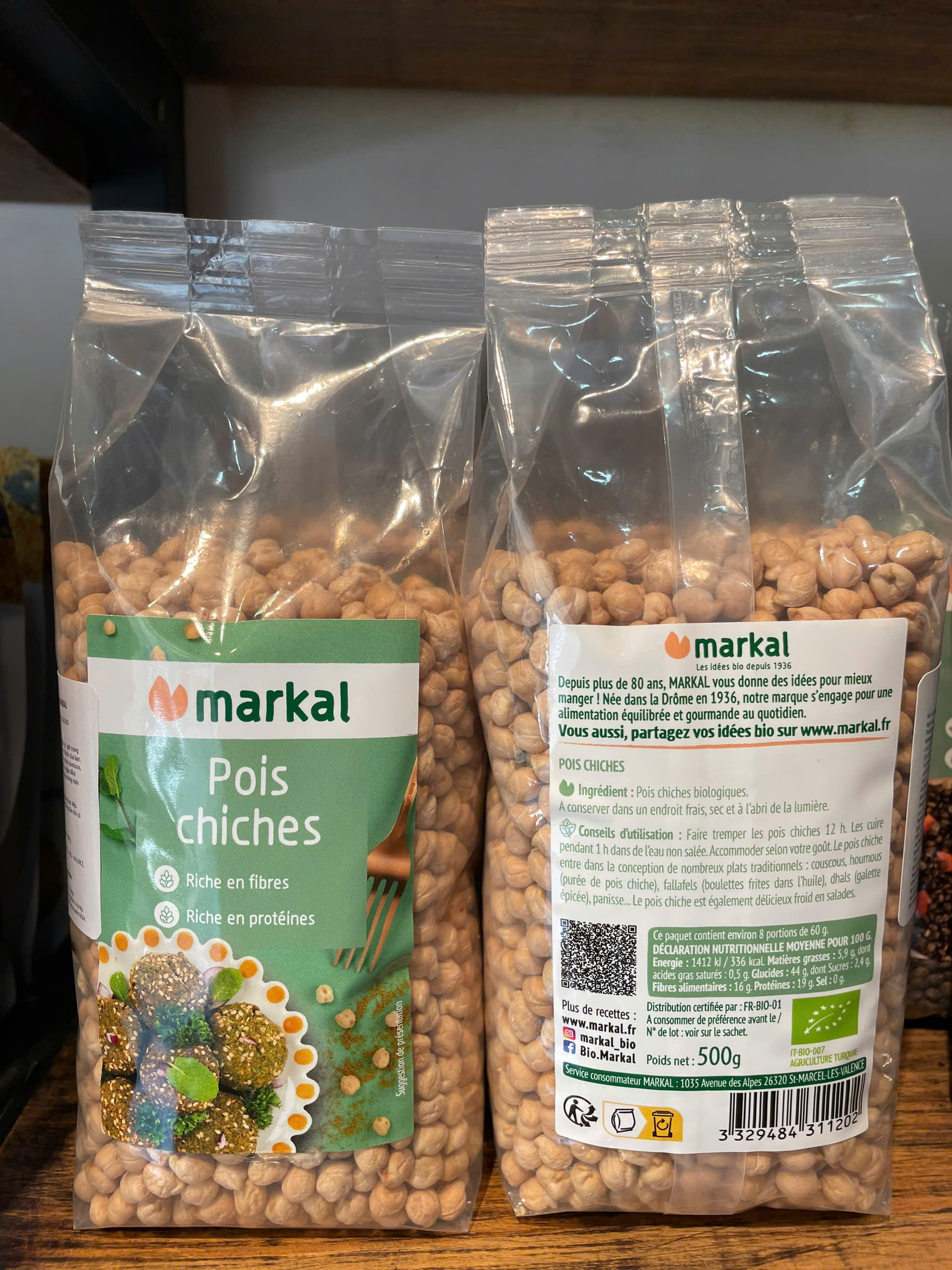Mô tả Đậu gà hữu cơ Markal 500g vị bùi, hạt to - 2