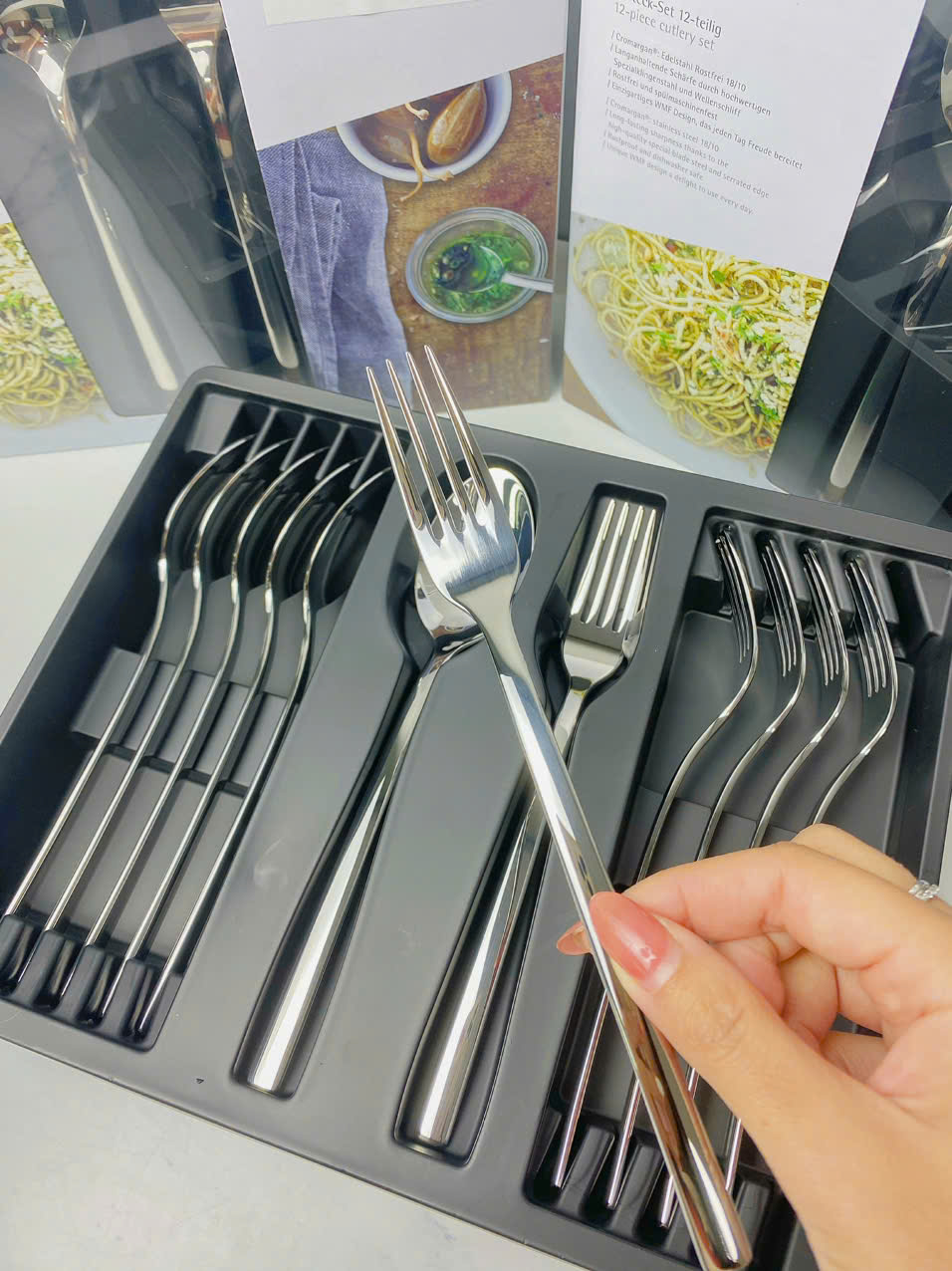 Bộ Thìa Dĩa WMF Miami 12 Món Cao Cấp,Dành Cho Gia Đình, Chất Liệu Thép  Không Gỉ Cromargan 1284009012 | Shopee Việt Nam