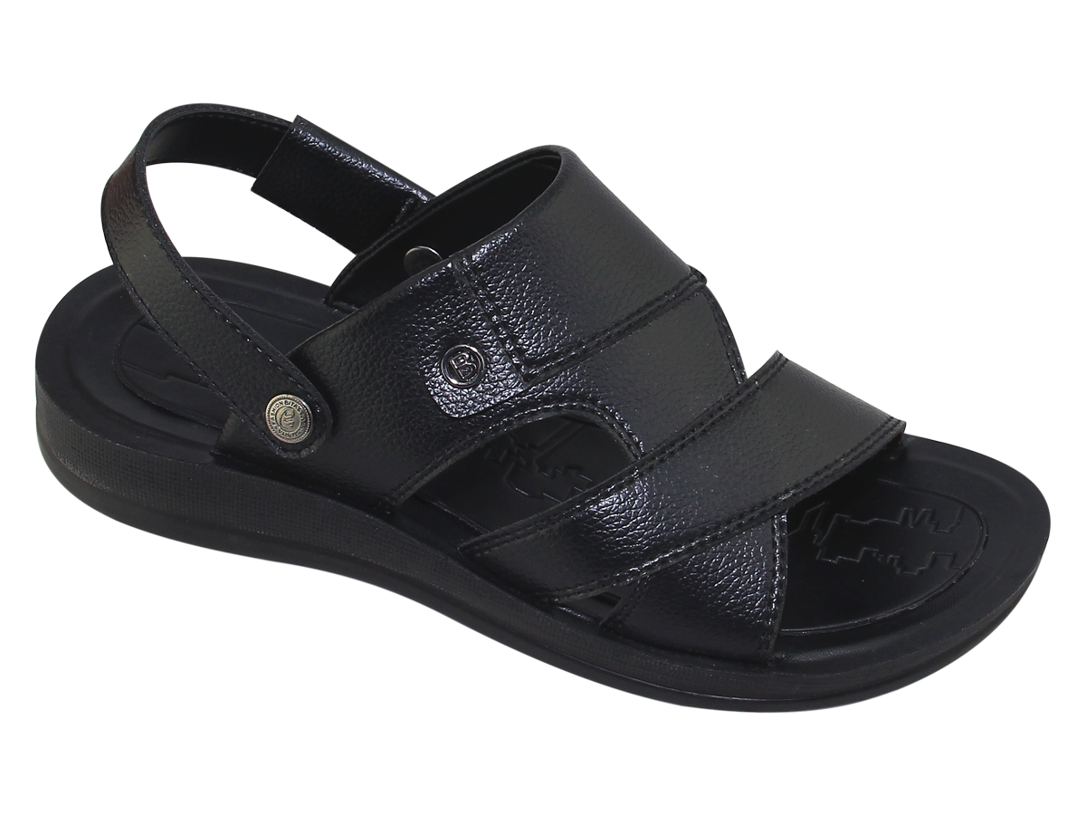 Mô tả Sandal đế bằng nam Bita's SUM.126 (Đen + Nâu + Vàng bò) - 5