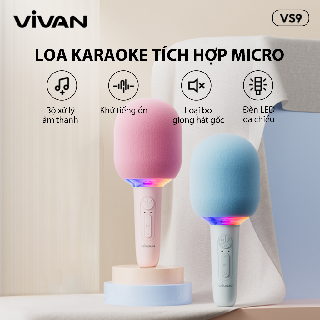 Mô tả Loa Karaoke tích hợp Micro VIVAN VS9 3W chính hãng - 1