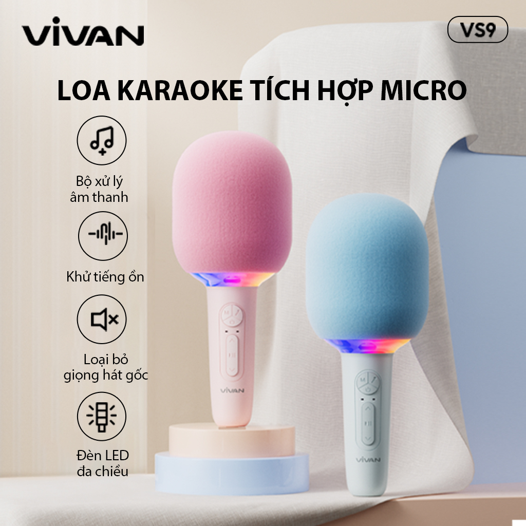 Mô tả Loa Karaoke tích hợp Micro VIVAN VS9 3W chính hãng - 2