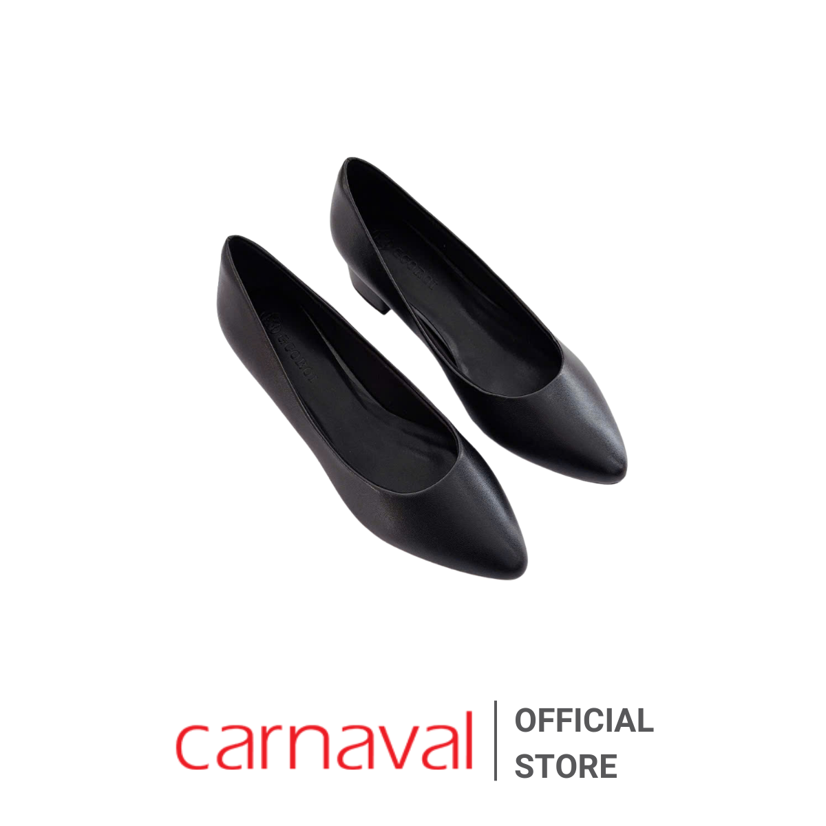 Mô tả Giày Cao Gót Mũi Nhọn Carnaval Phong Cách Công Sở Gót Vuông Cao 4cm - VS85 - 2