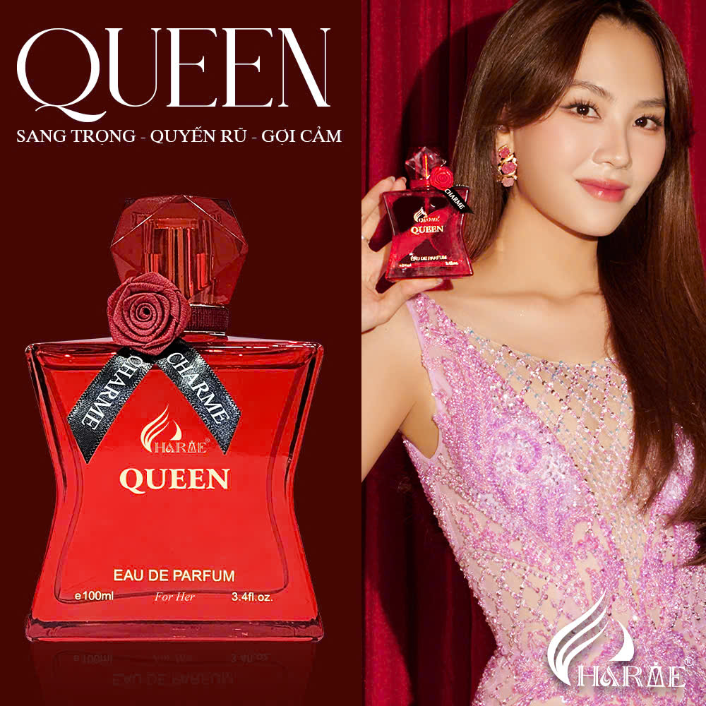 Mô tả Nước Hoa Nữ Charme Queen 100ml Chính Hãng, Lưu Hương Lâu Phong Cách Quyến Rũ, Sang Trọng - 1