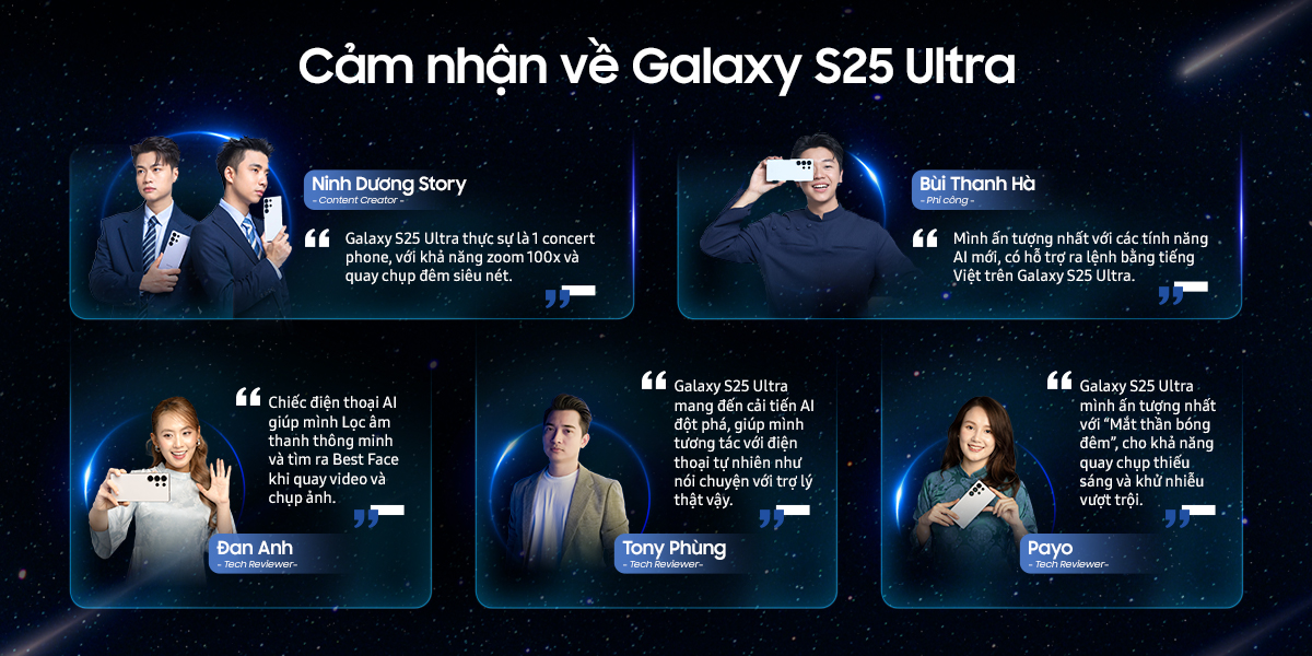 Mô tả Điện thoại Samsung Galaxy S25 Ultra, Điện thoại AI, 256GB, Video camera đêm Nightography, S Pen đa nhiệm - 3