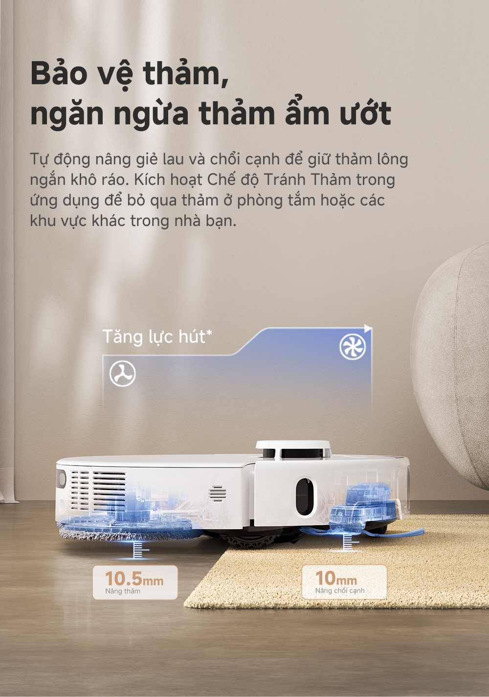 Mô tả Robot hút bụi lau nhà đa năng Mova P50 Ultra - Hàng chính hãng - Bảo hành 36 tháng - 5