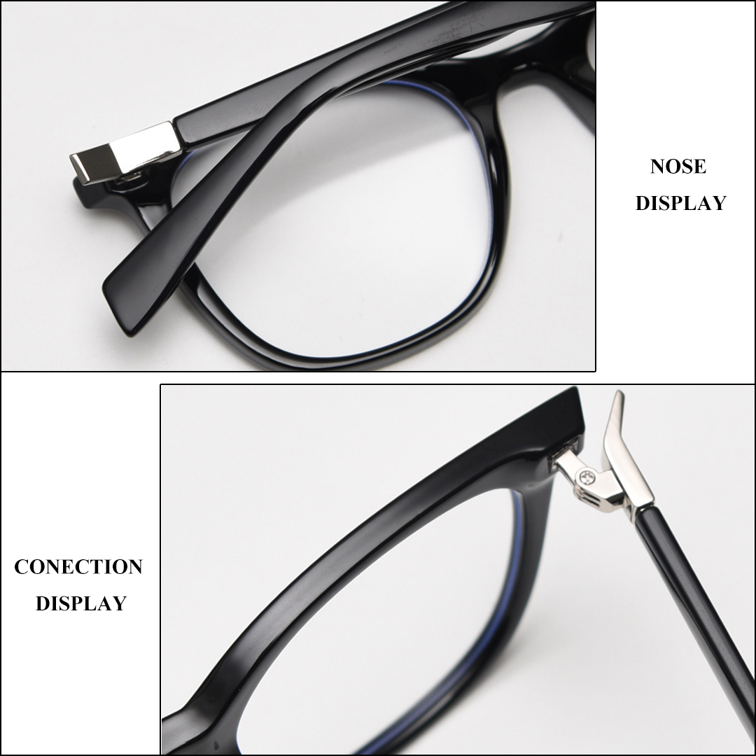 Mô tả Gọng kính cận thời trang nam nữ ANDU EYEWEAR dáng vuông chống tia UV nhựa cốt kim loại - 9146 - 4